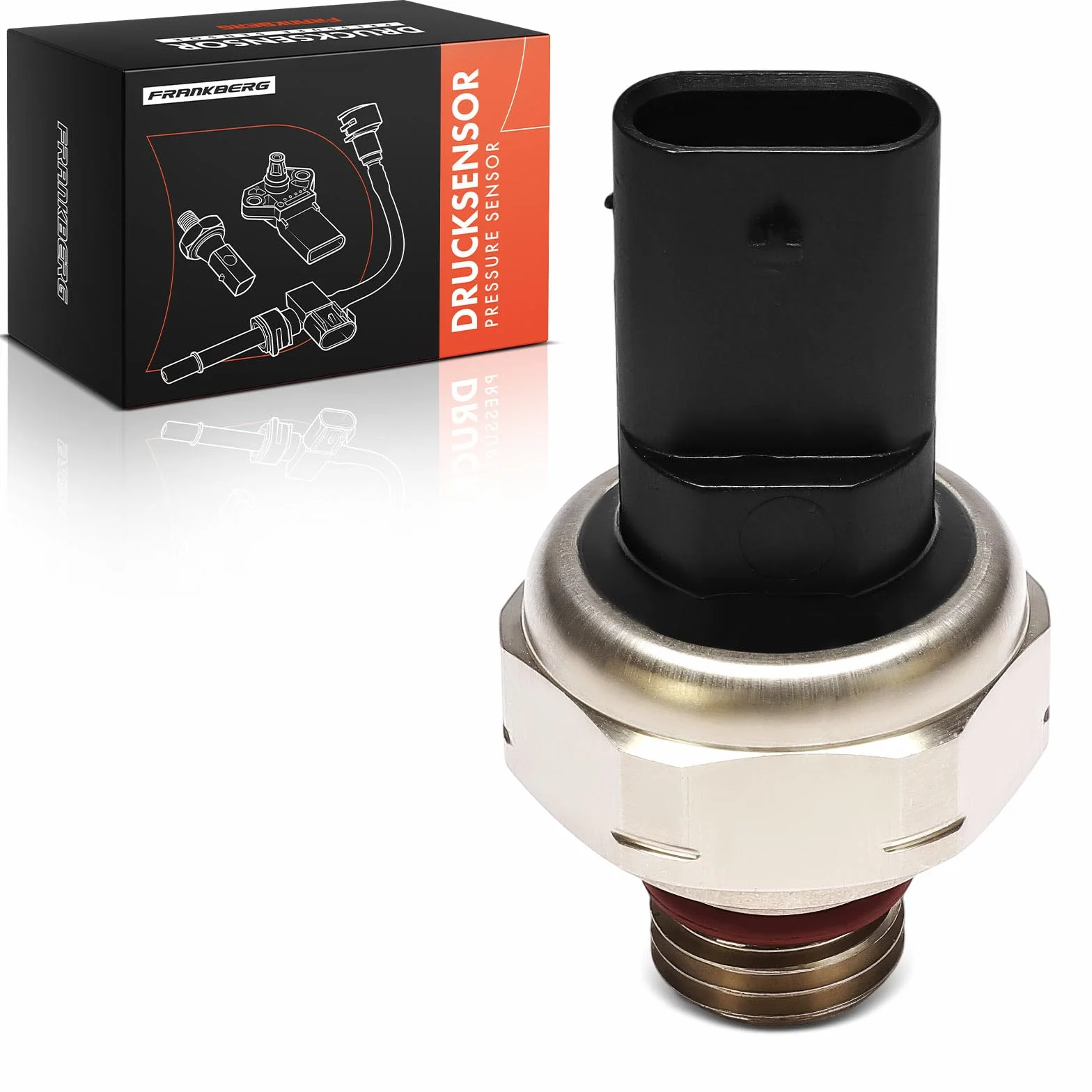 Frankberg Sensore di pressione del tubo di aspirazione 3-Poli Compatibile con M.i.n.i Serie 1 2 Cabriolet/Coupé Serie 3 4 Cabriolet/Coupé Serie 5 Serie 7 8 Cabriolet/Coupé X1-X7 13628570936,8570936