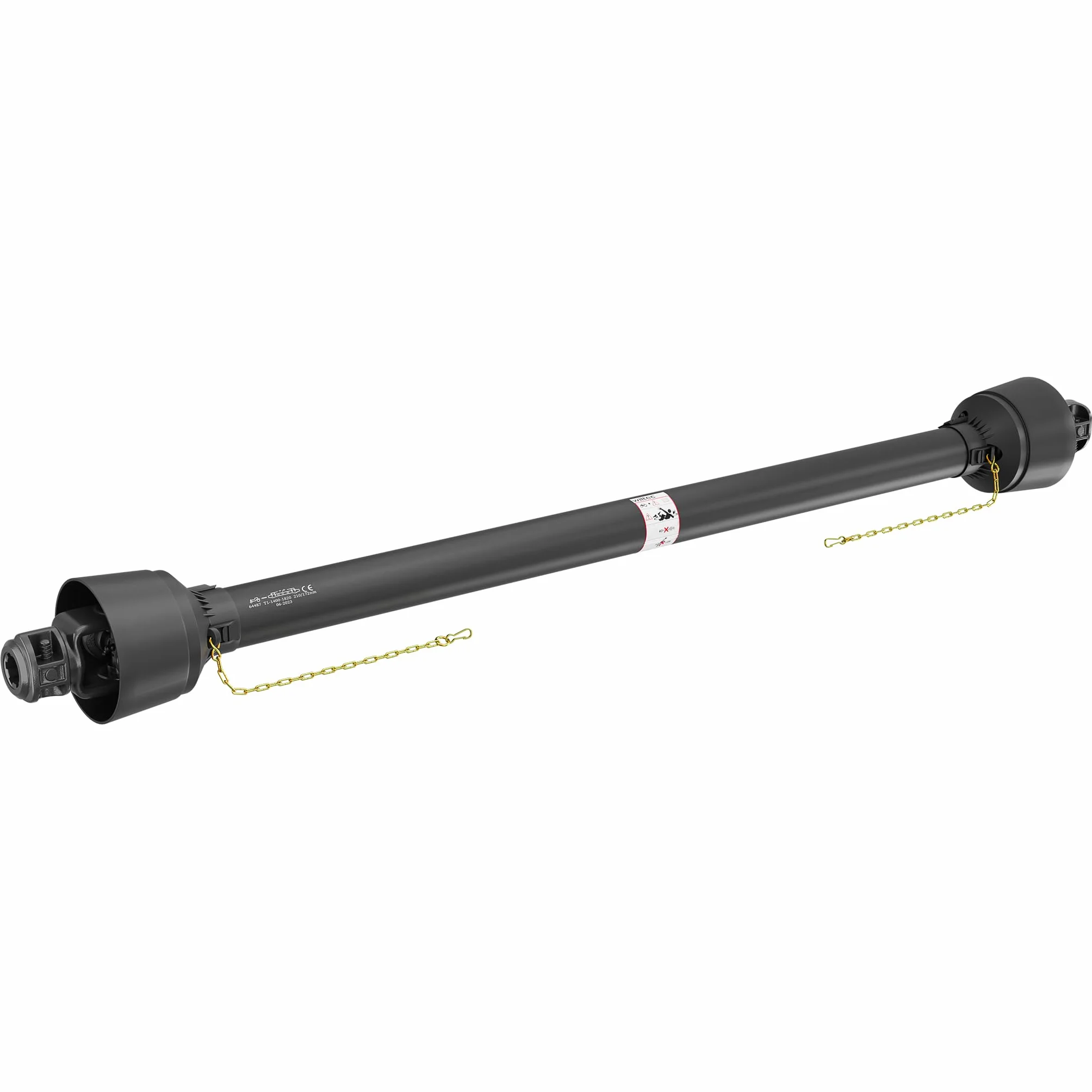 Wiltec Albero cardanico T1 Giunto cardanico 1400-1540mm 210Nm 540rpm Cardano 18kW (25CV) 2X 1 3/8" 6 Denti
