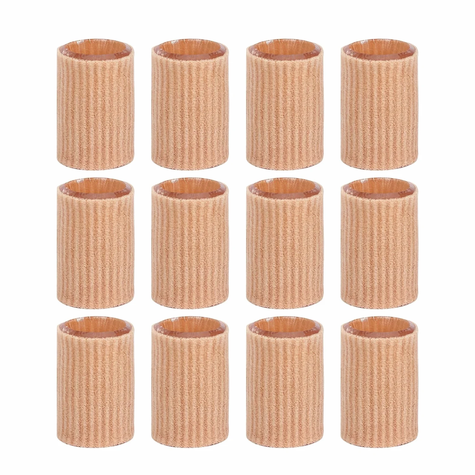Proteggi Dita Piedi in Fibra e Silicone, Tubolari 3x2cm, Protezione Calli Vesciche, Camminare