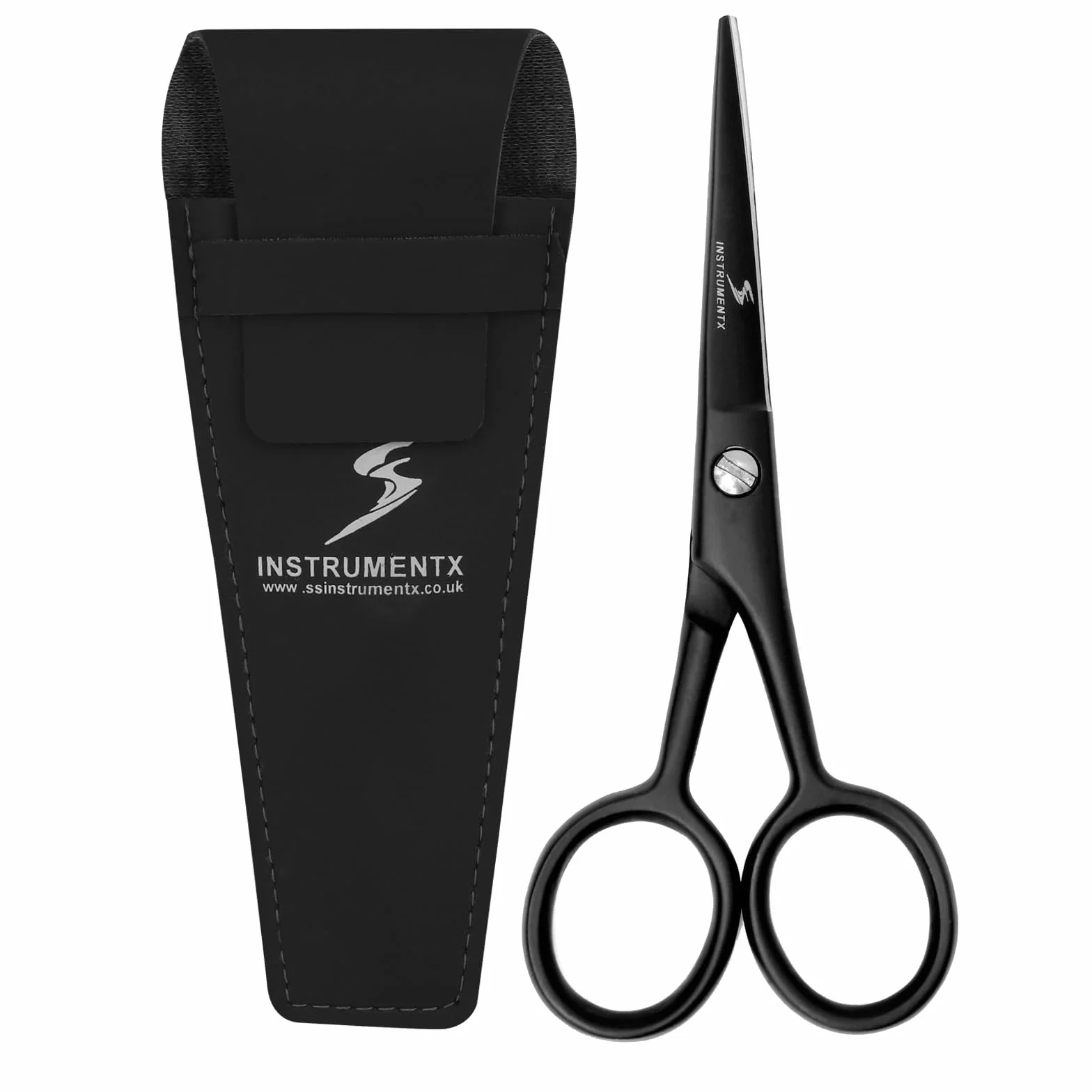 SS INSTRUMENTX Barba e baffi forbici Professionali in acciaio inossidabile per capelli, sopracciglia, ciglia e peli nasali