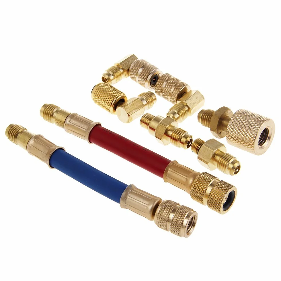 R134A R12 Convertitore adattatore condizionatore d'aria Set tubo connettore CA