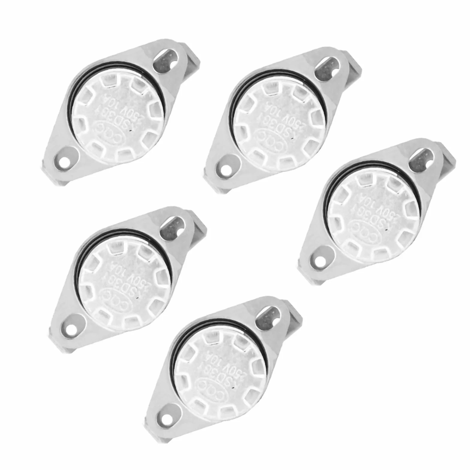 5 Pz Ksd301 Interruttore Di Controllo Termico Della Temperatura Del Termostato 250V10A No Interruttore Termico Del Termostato Di Controllo Della Temperatura Dell'Interruttore
