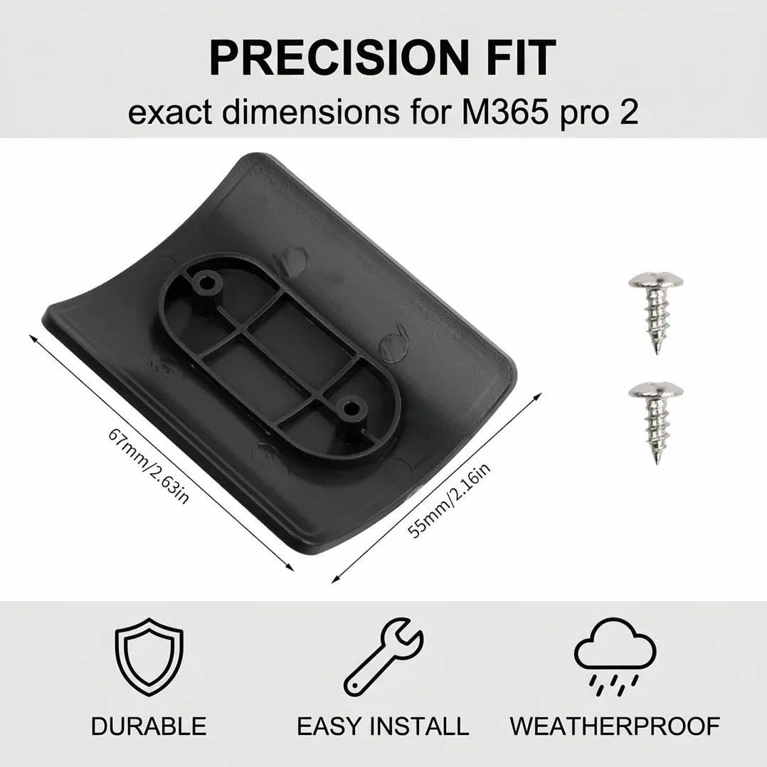 GXGM porta targa monopattino elettrico, Supporto per Targa Monopattino con Viti, Compatibile con M365 Pro 2