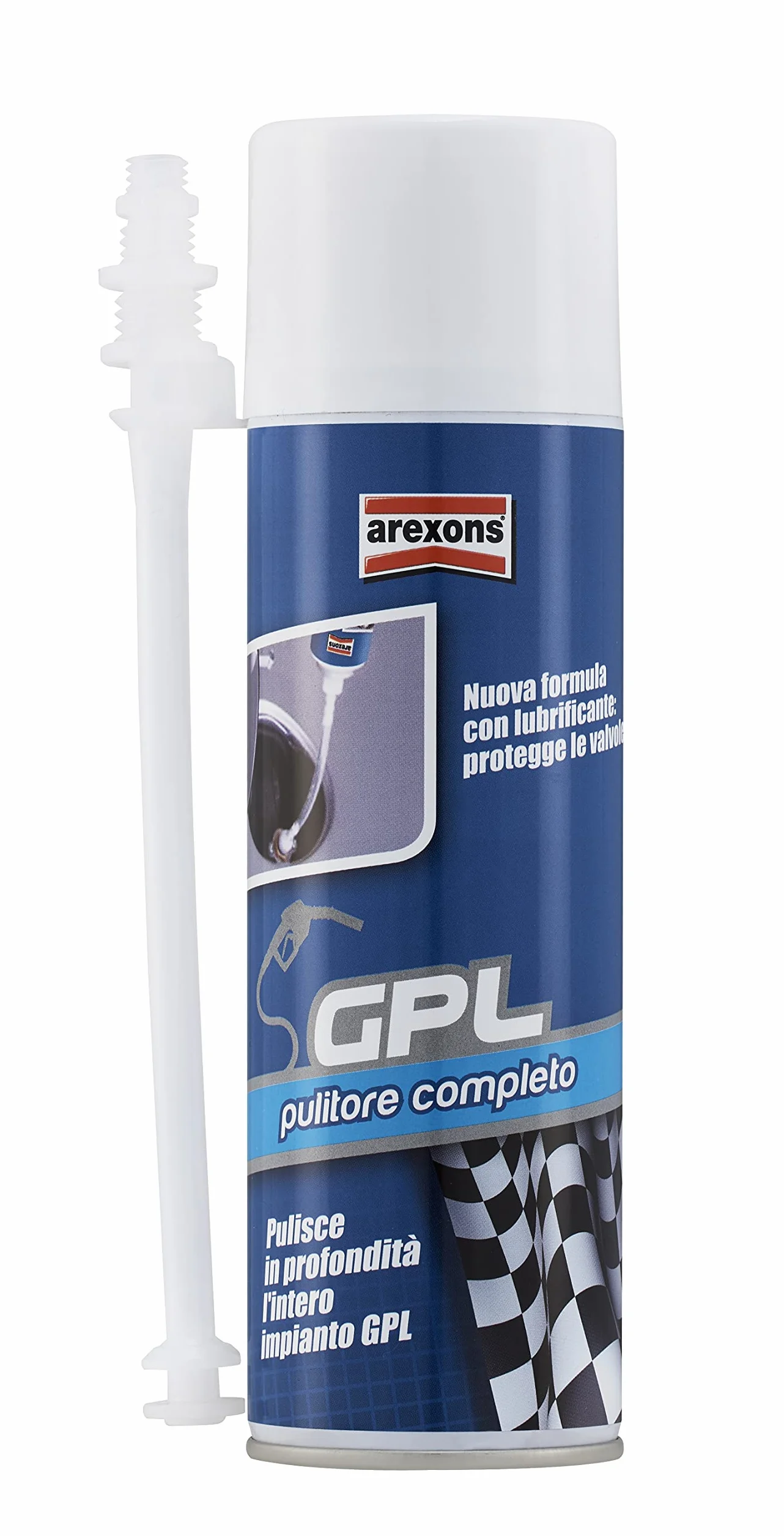 Arexons Additivo Pulitore Completo per Sistema Alimentazione GPL, 120 ml, Adatto per Tutti i Motori GPL, Elimina Depositi e Inquinanti, Migliora Prestazioni Motore, Facilita Avviamento a Freddo