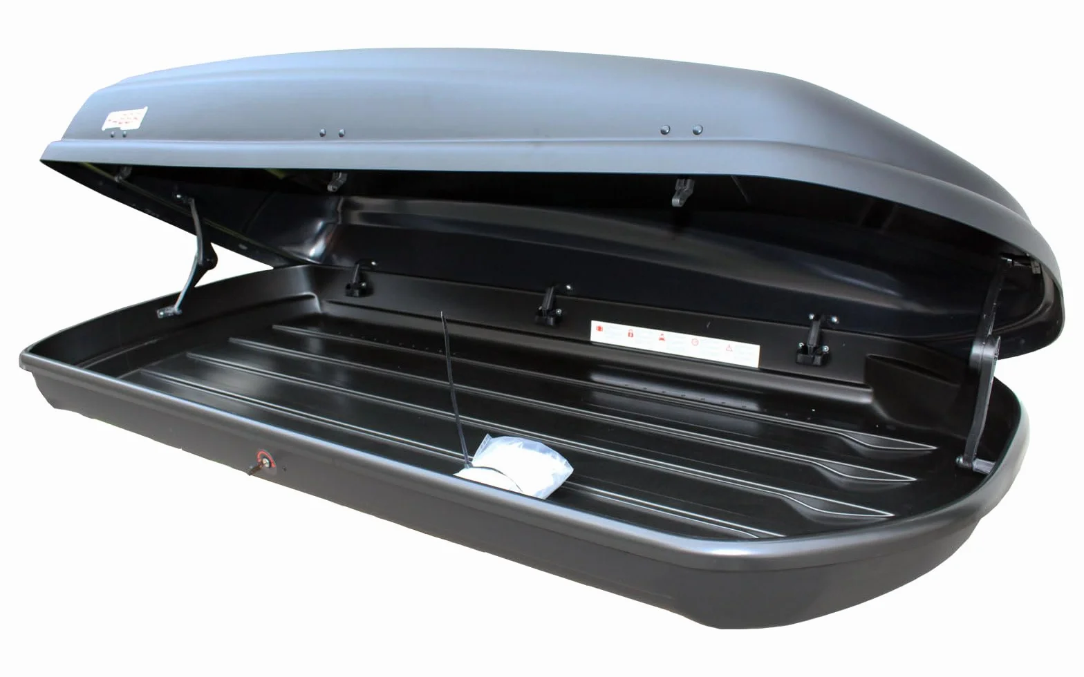 Box Auto Tetto Baule 500L Portapacchi Universale 202x89x38 cm ABS UV Laterale DX Premontato Portabagagli Bagagliaio Siluro Portatutto per Auto Tetto Compatibile ISO/PAS 11154:2006