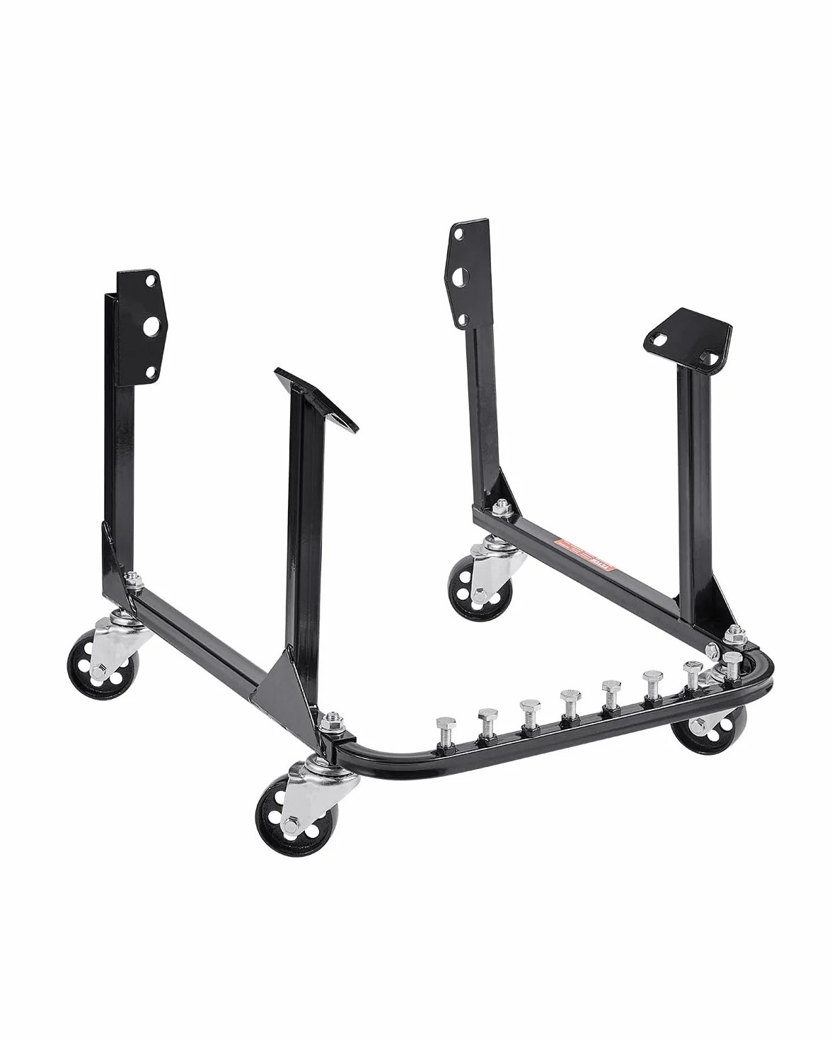 VEVOR Supporto Motore a U, Sollevatore Motore 340 kg, Supporto in Acciaio con 4 Ruote Girevoli e 4 Posizioni di Aggancio per Motori BB-Chevy e Gen-1 SB-Chevy