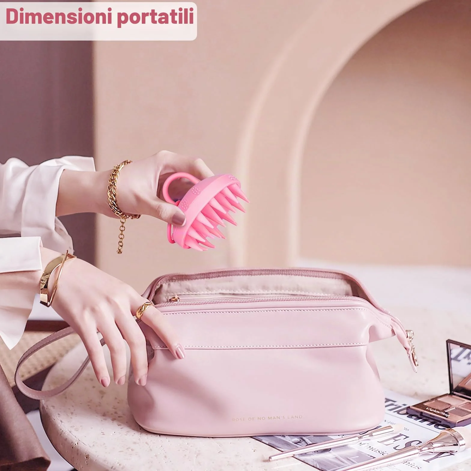 Alyvisun Massaggiatore Cuoio Capelluto in Silicone Morbido per Crescita Capelli, Spazzola Shampoo