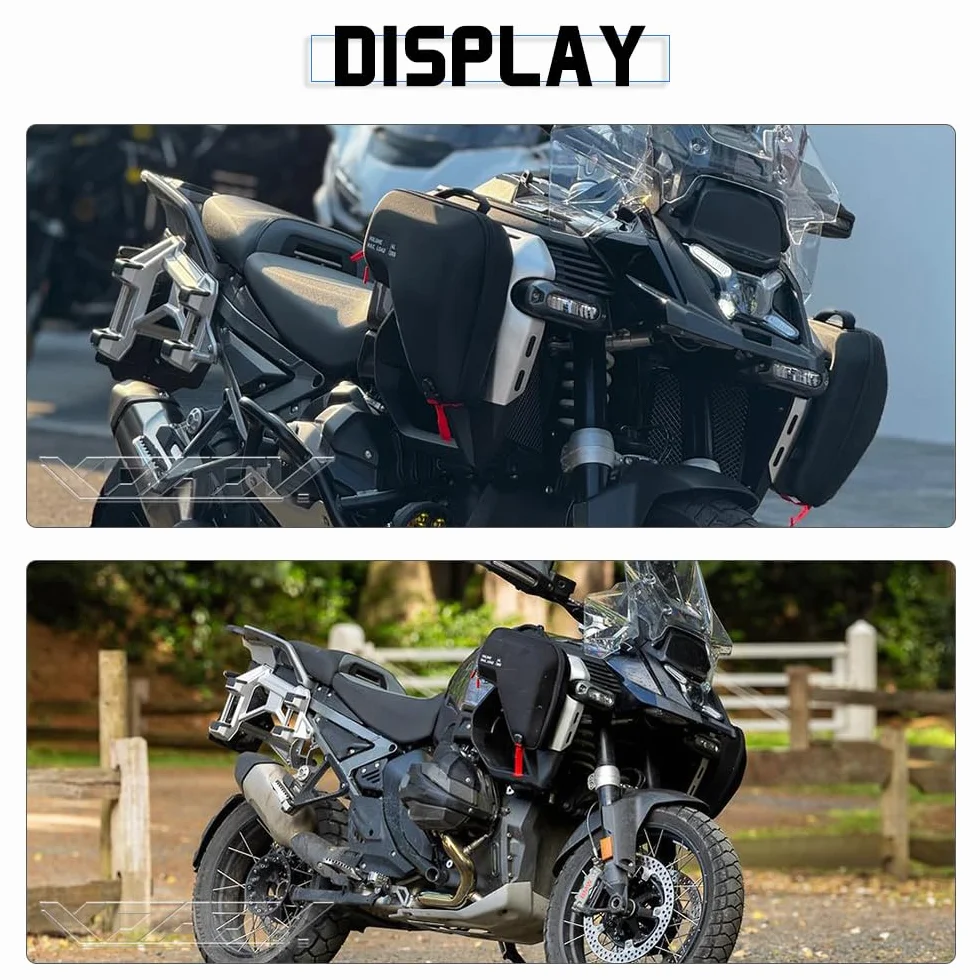 Per BMW R 1300 GS Adventure Borsa in Nylon per Veicolo con Protezione Rigida del Radiatore Borsa R1300GSA 2024+ per Telaio Anteriore Borsa Portautensili Accessorio