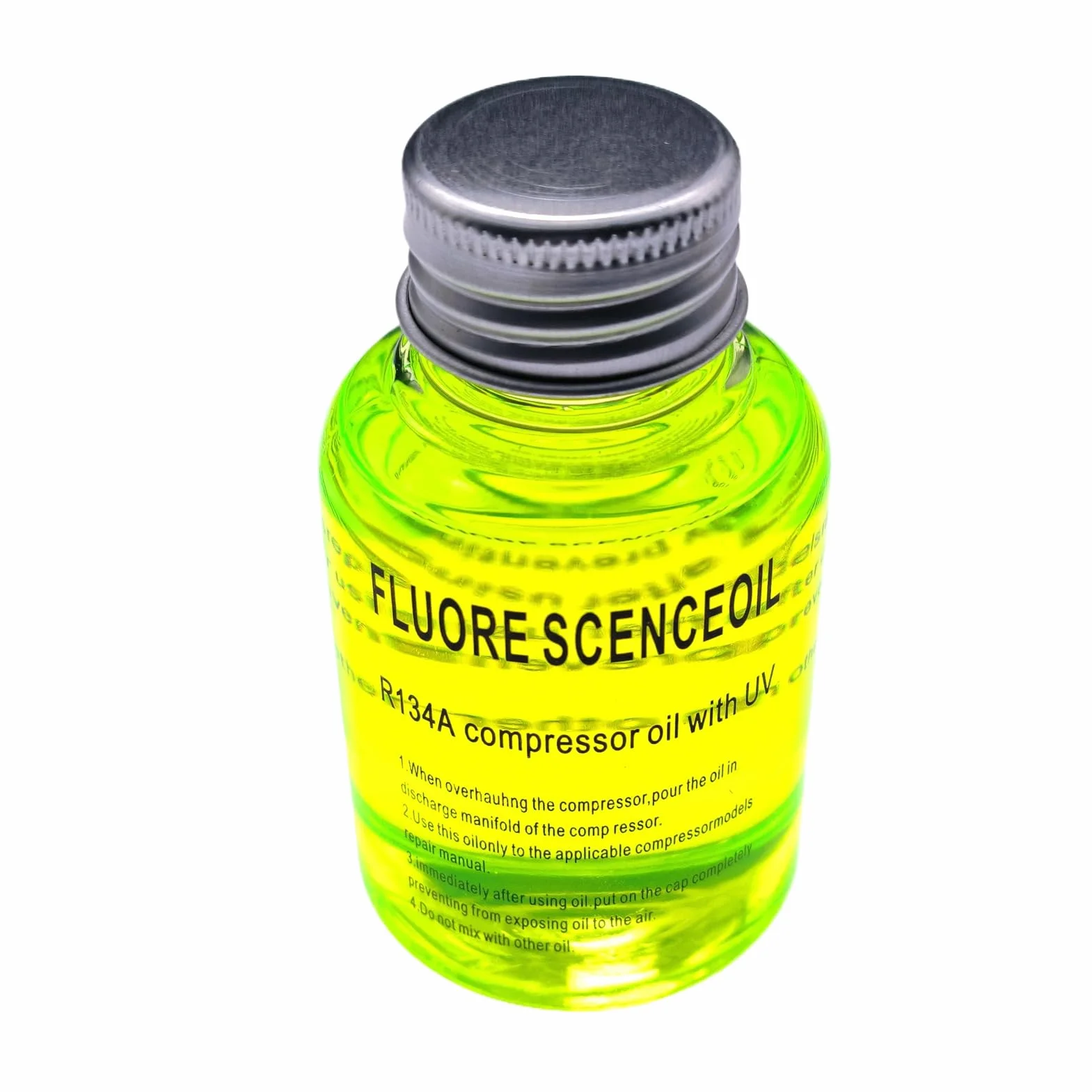 Olio per la rilevazione di perdite del climatizzatore - Tracciante UV fluorescente per linea refrigerante, rilevatore di perdite a lunga durata | Agente diagnostico per impianto di climatizzazione per