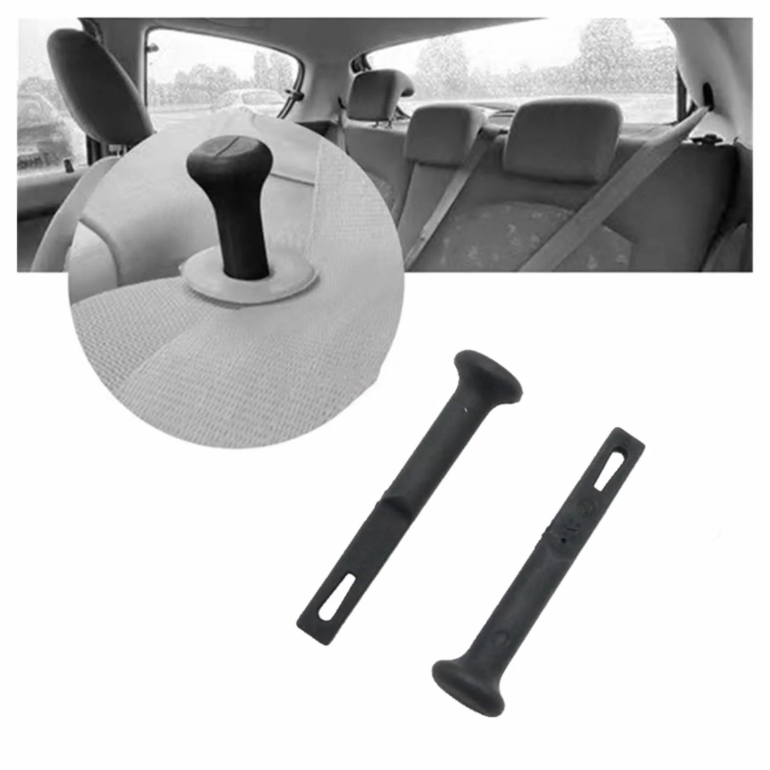 DowraP 8957GE Sedile Posteriore Cerniera Manopola di Controllo Maniglia Supporto for 206 207 206rc 206gti C2 (Color : 2pcs)