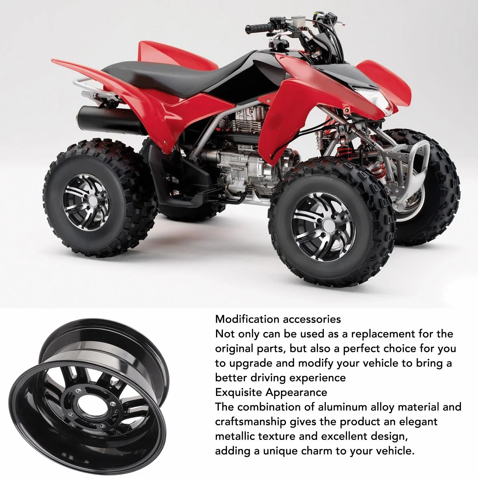 Cerchioni in Lega di Alluminio 12 Pollici per ATV, Quad, Go Kart, Fuoristrada