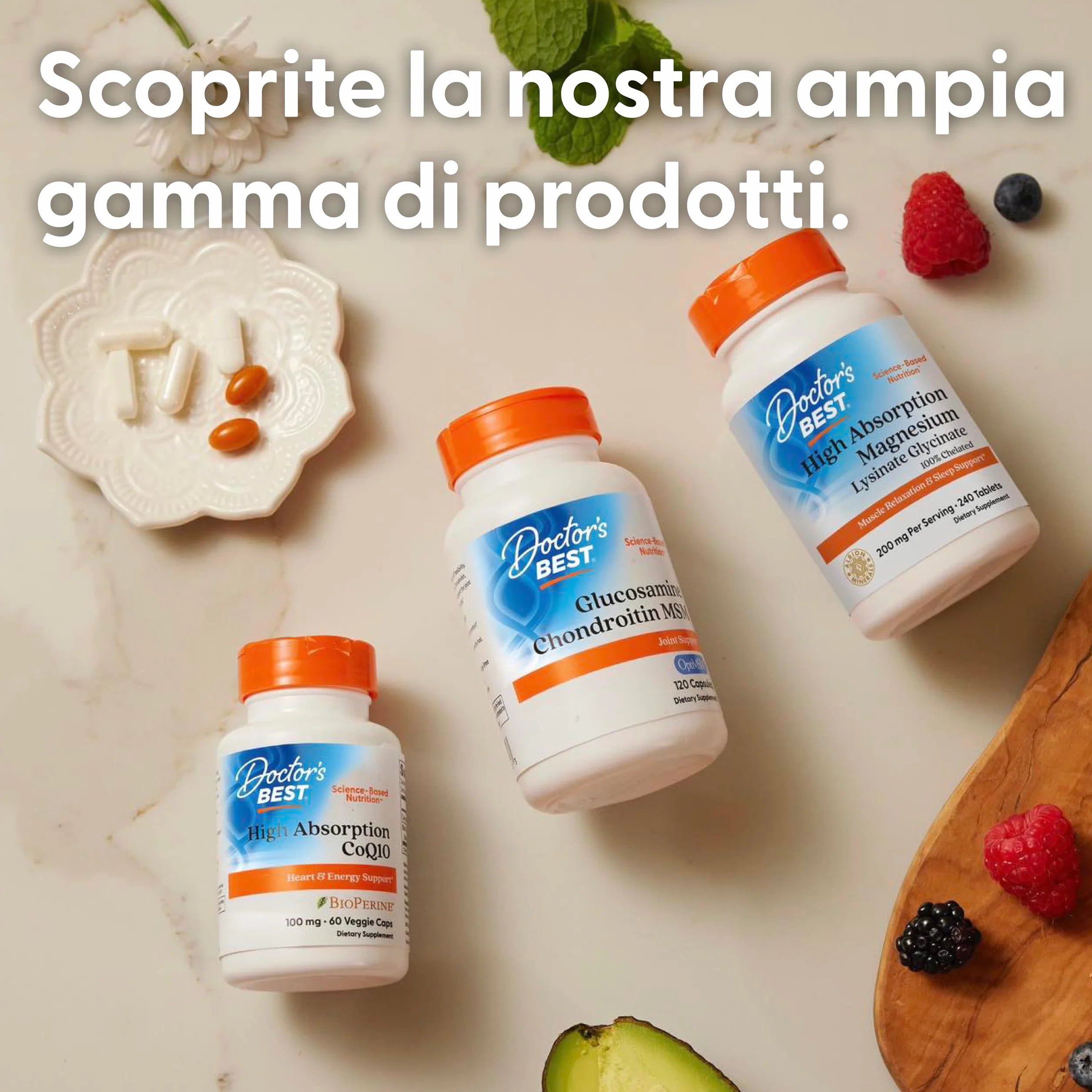 Doctor's Best MSM con OptiMSM 1.000mg 180 Capsule Zolfo Naturale