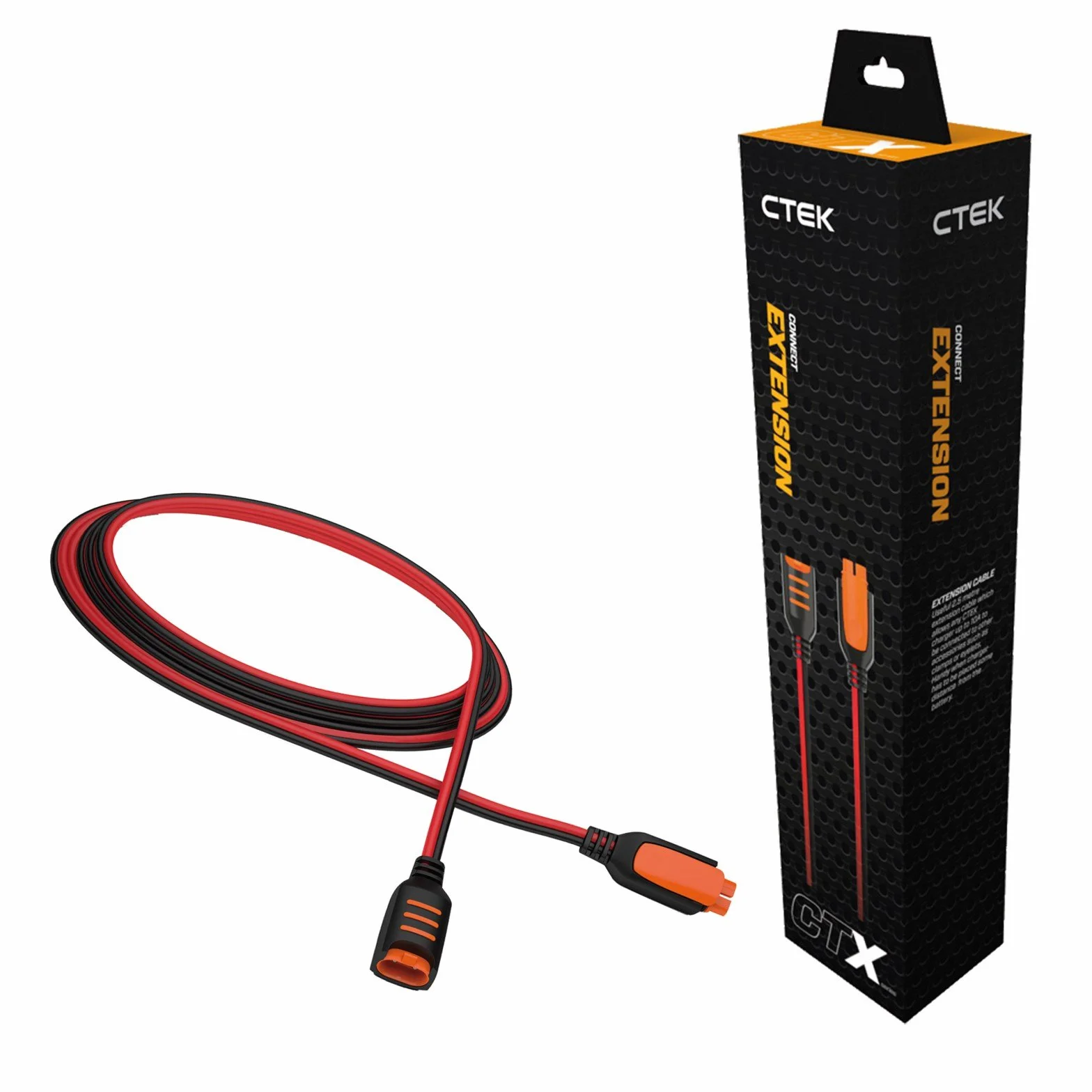 CTEK CTX CONNECT EXTENSION 2.5M, Predłużacz do Ładowarki CT5, Bezpieczne Połączenie, Samochód, Motocykl