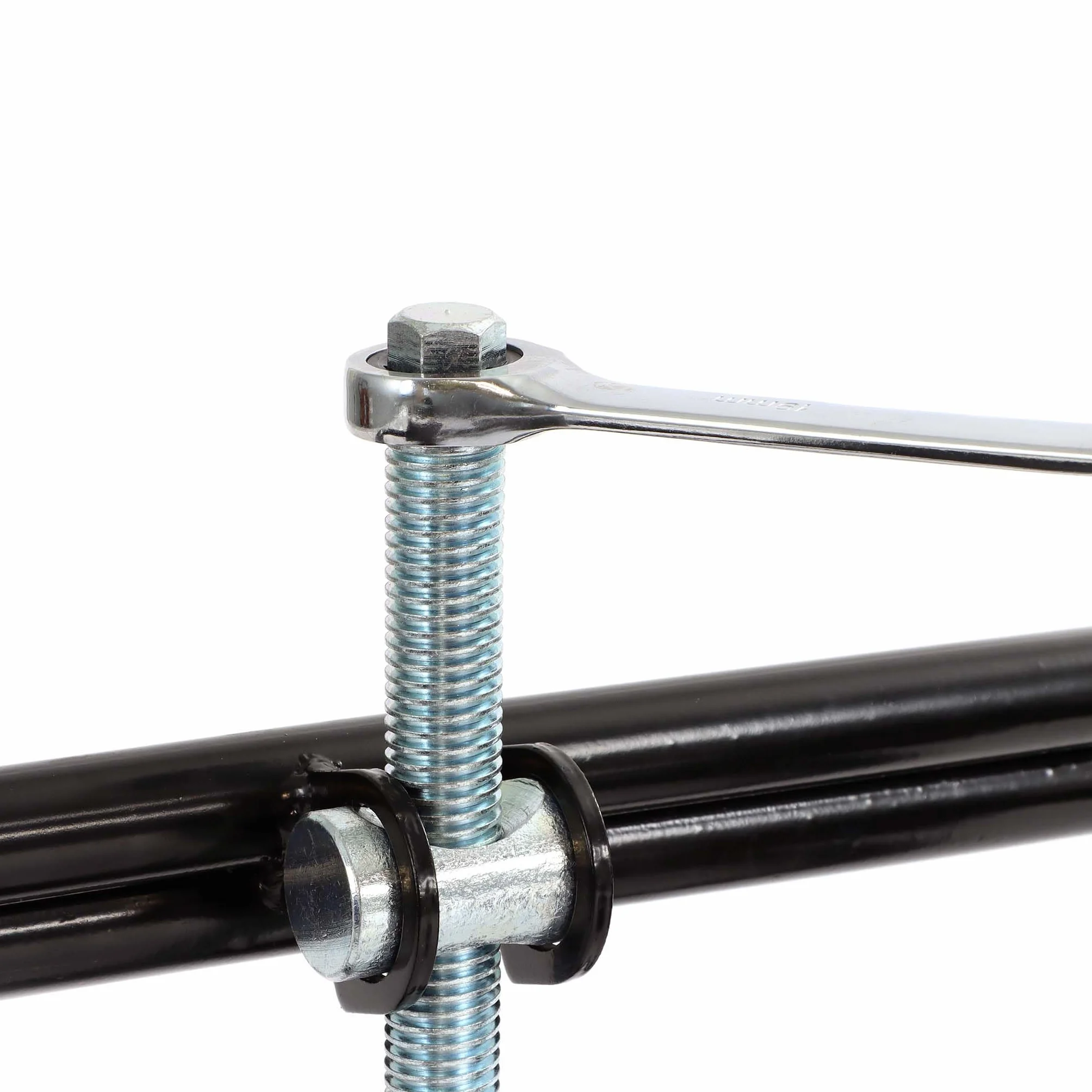 Wiltec Cric per camper fino a 1360 kg, livellatore per caravan con pneumatici da 13"-15", in acciaio robusto, con chiave di serraggio, stabilizzatore per camper, caravan,motorhome