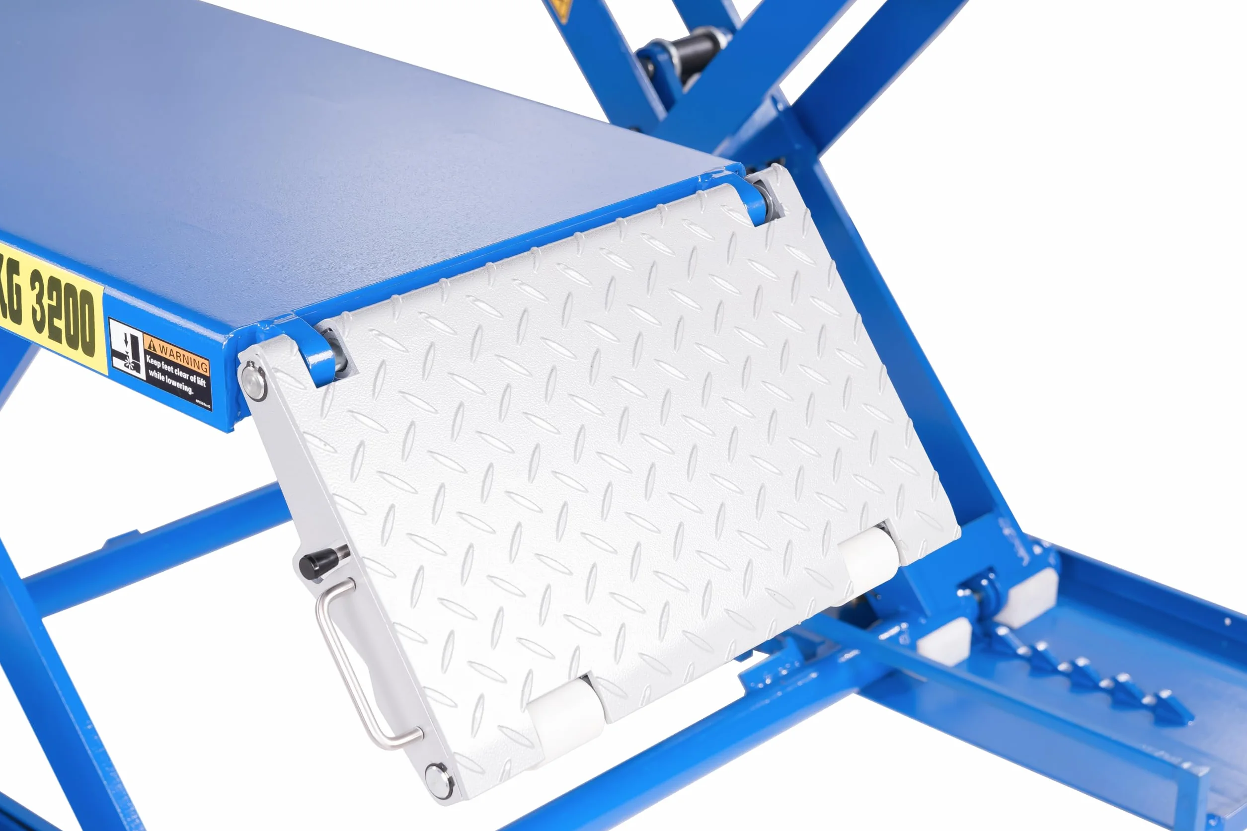 Sollevatore a forbice 3,2t elettroidraulico, con kit di manovra 230 Volt con sblocco elettrico automatico