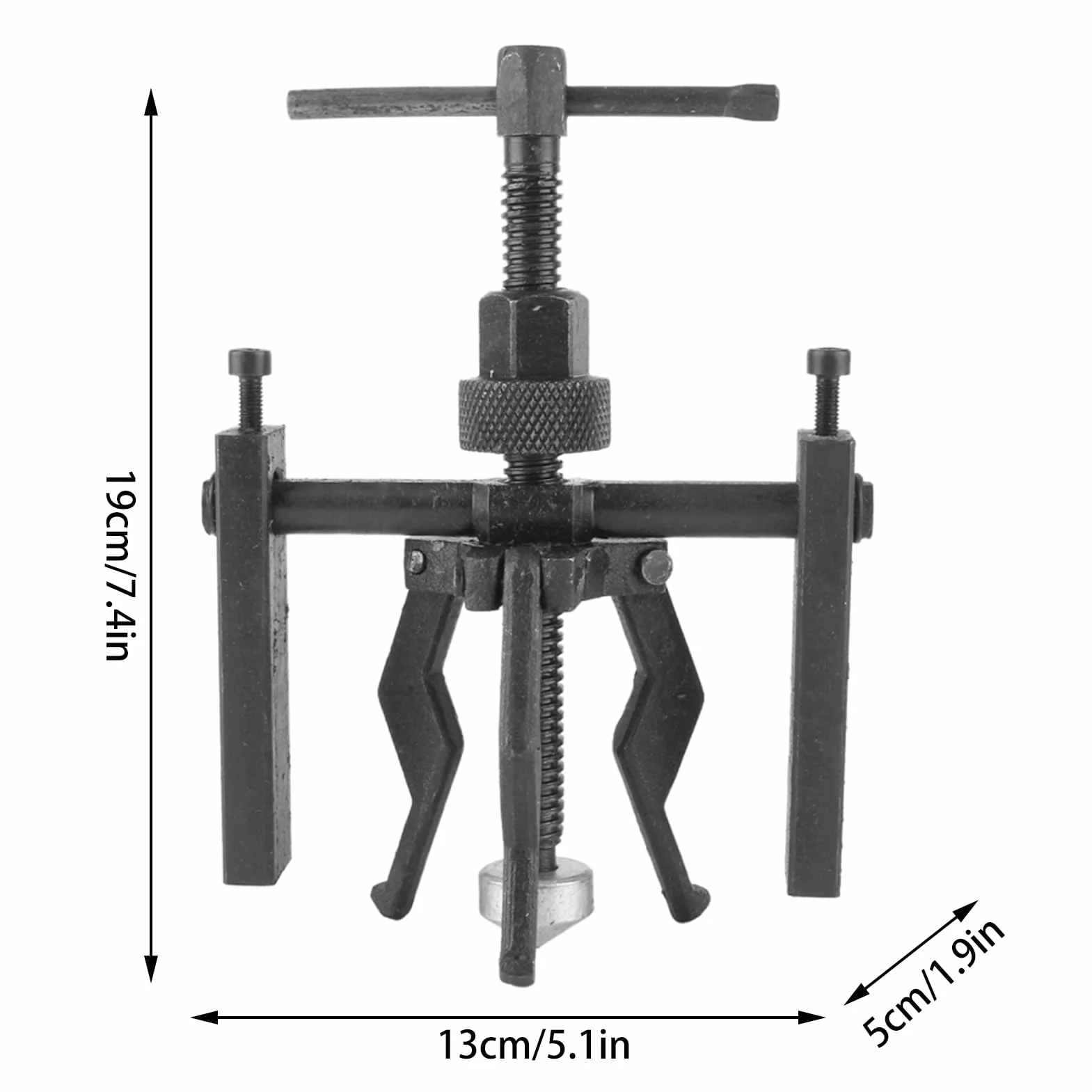Estrattore Cuscinetti a 3 Griffe per Cuscinetti Interni a Fungo in Acciaio Al Carbonio Set di Strumenti Pilota