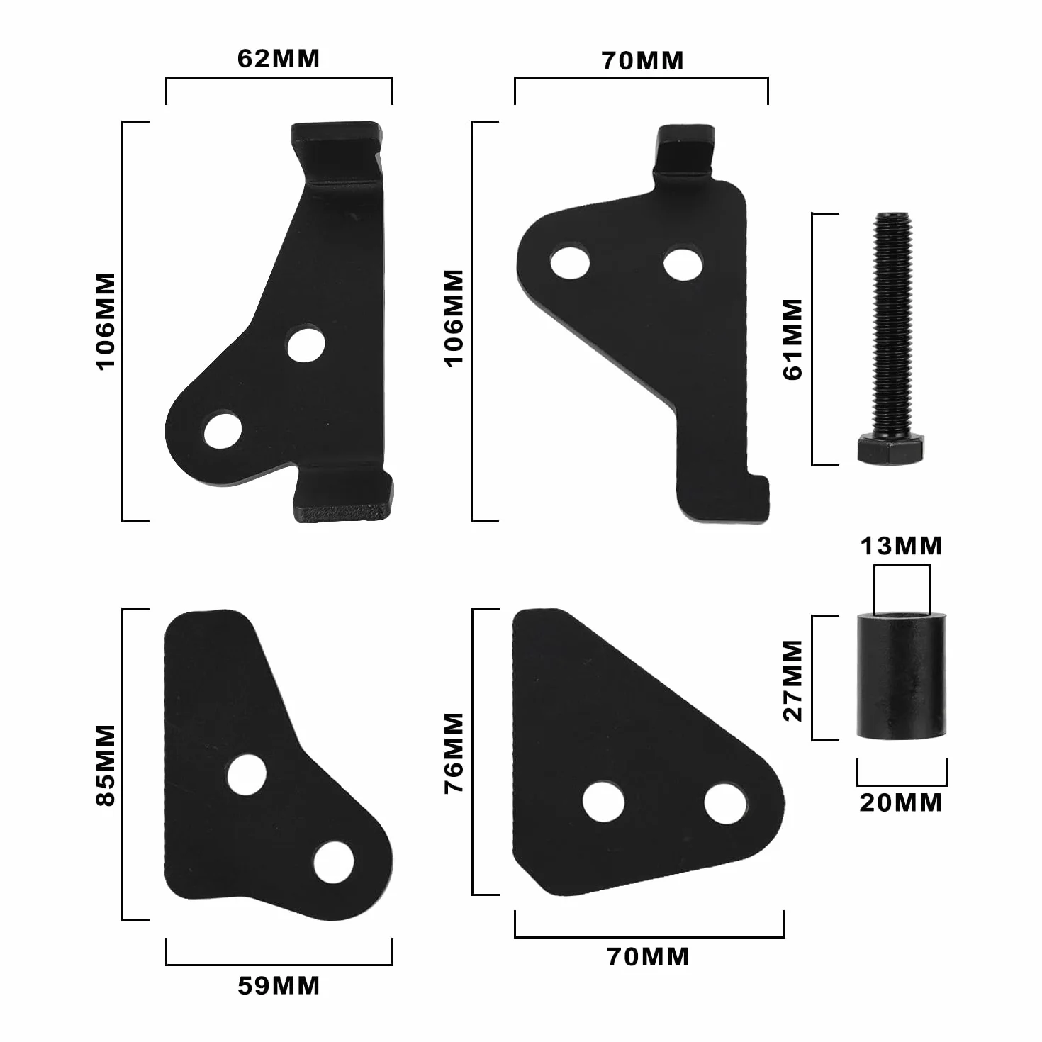 Kit di sollevamento 5cm per CF Moto UFORCE 1000/1000XL