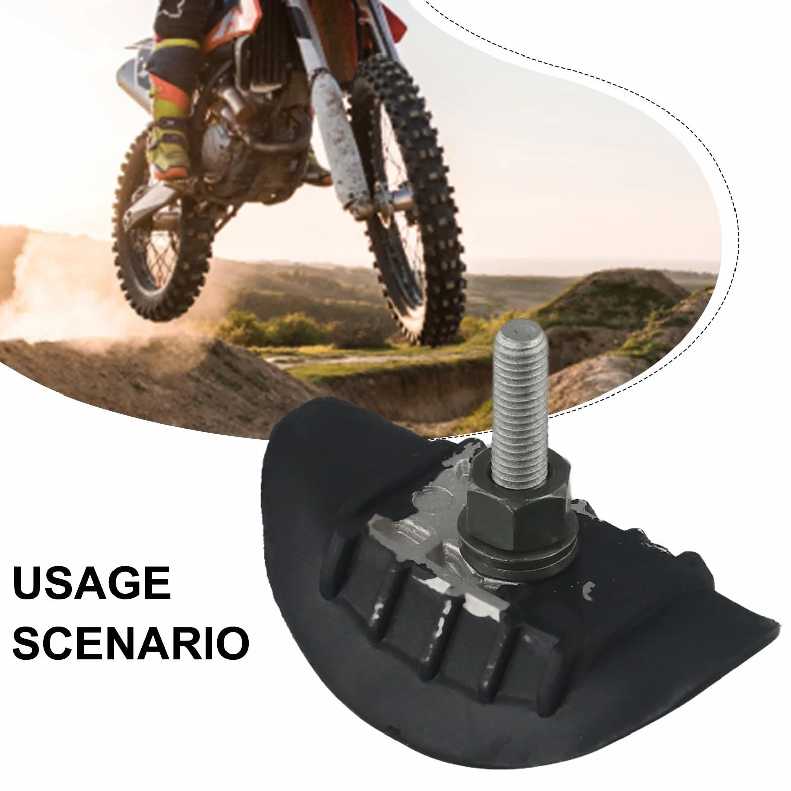 Morsetto per pneumatici moto cross Dual Sport alluminio gomma protezione cerchione 1.60