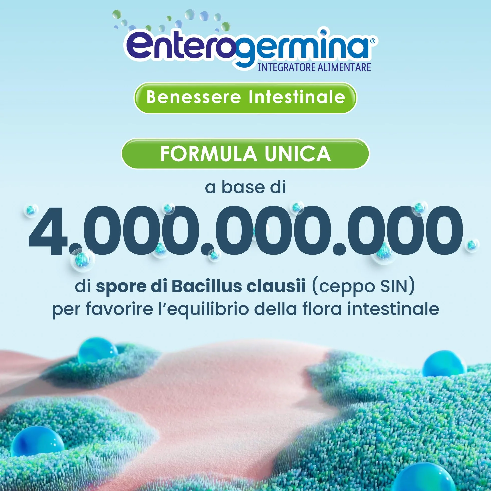 Enterogermina Benessere Intestinale Probiotici Integratori 20 Flaconcini 5 ml