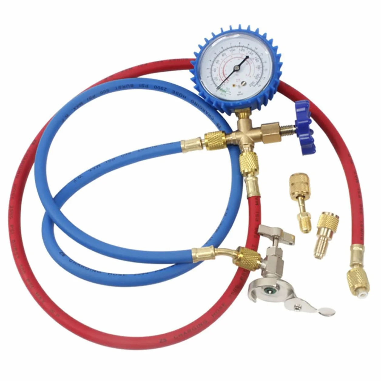 UKCOCO Kit Manometro per Condizionatori Aria Set Completo per Refrigerante Strumenti Servizio