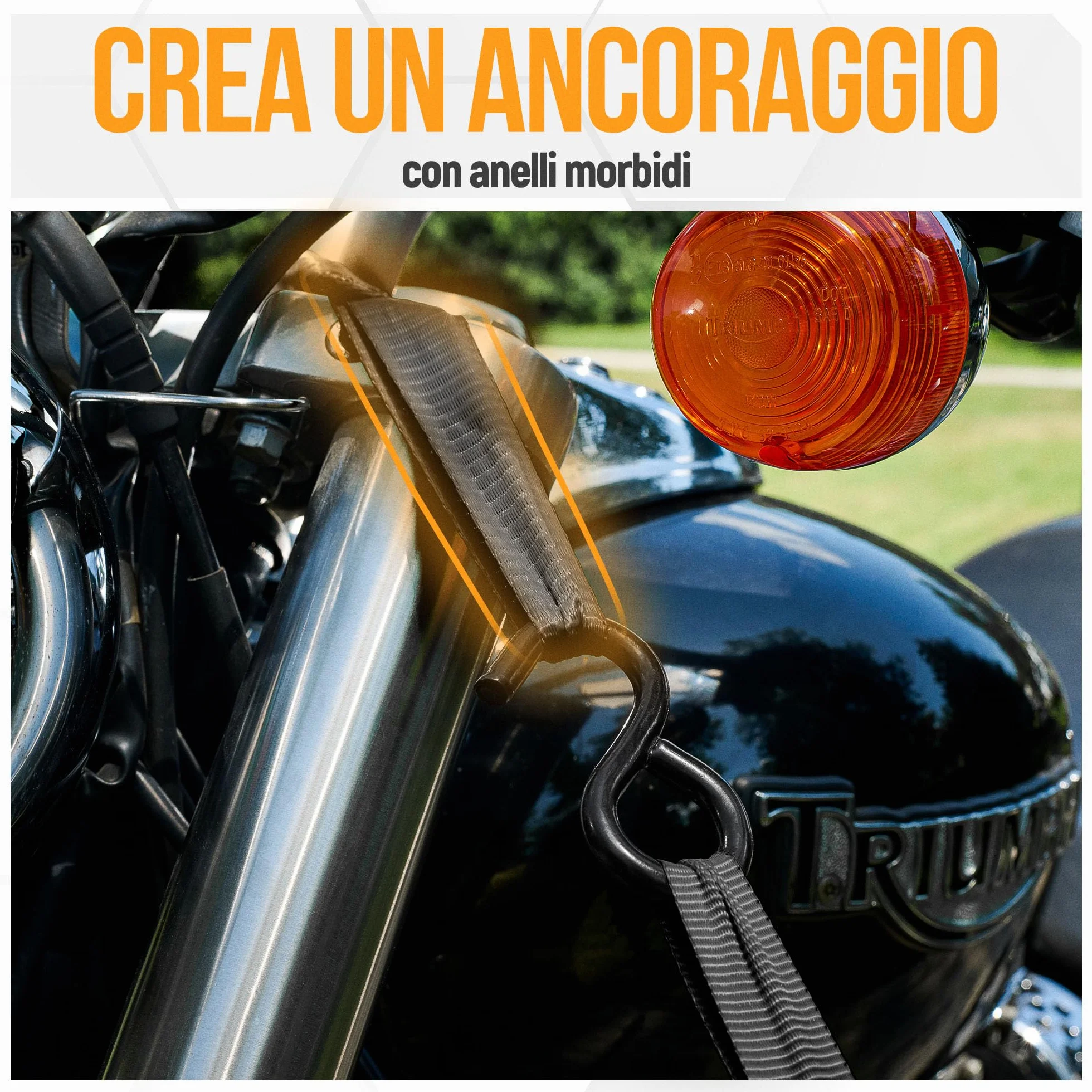FORTEM Cinghie a Cricchetto Set da 4, Resistenza 748 Kg, 4,57 m, Ganci in Metallo, Custodia Inclusa, Nero