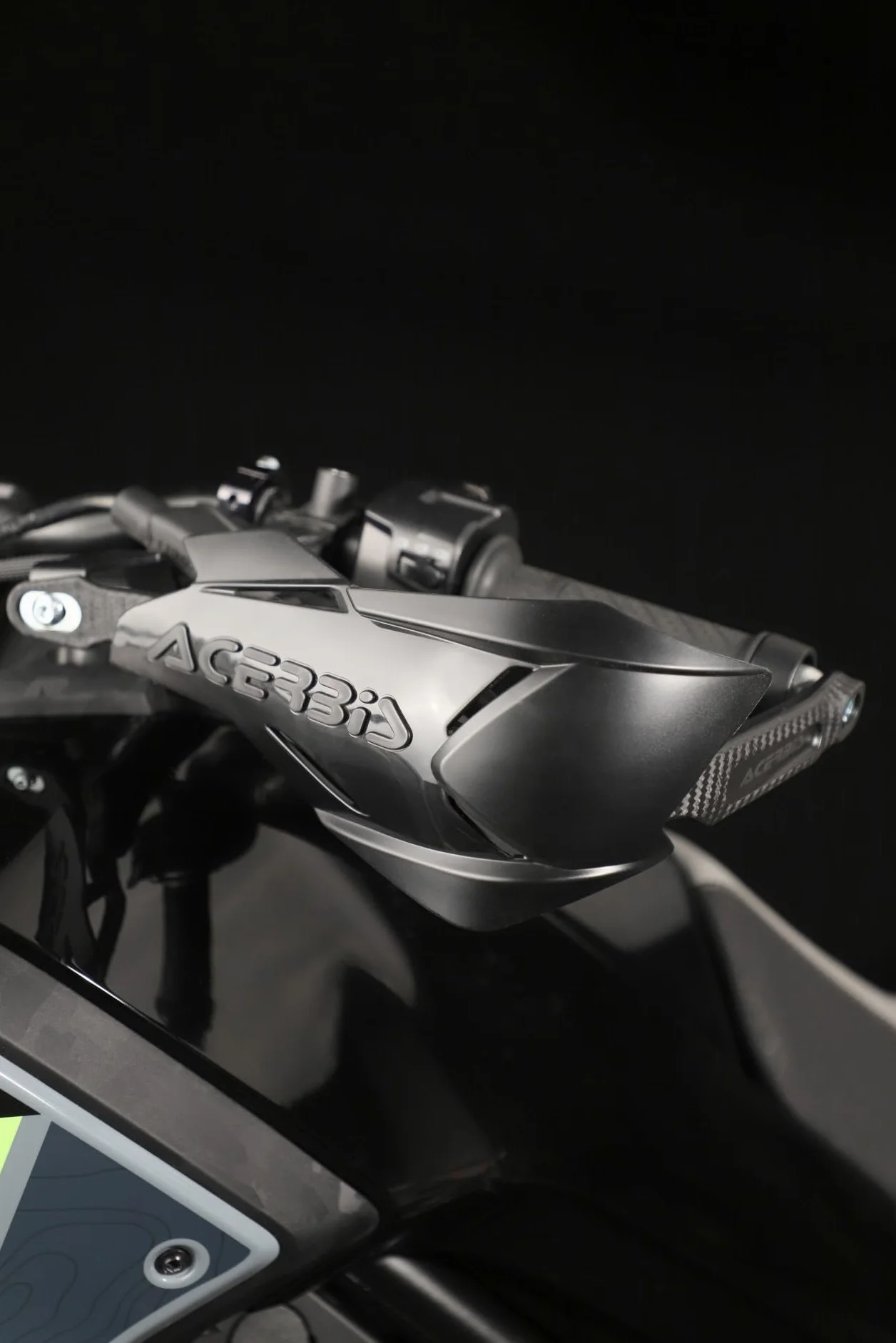Paramani Acerbis X-FACTORY compatibili con CFMOTO 450 MT 2024-2025 alluminio nero