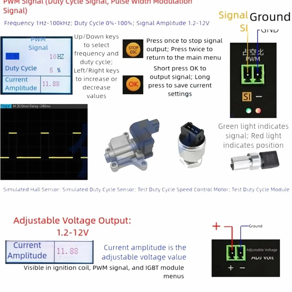 QD300 QDB-2A 3A IGBT Tester bobina di accensione, attuatore di prova guasto riparazione auto