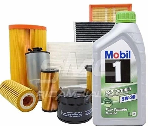KIT TAGLIANDO CON 4 FILTRI MISTI (FILTRO OLIO, FILTRO ARIA, FILTRO CARBURANTE E FILTRO ABITACOLO) + 6 LITRI DI OLIO MOTORE MOBIL 1 ESP 5W30