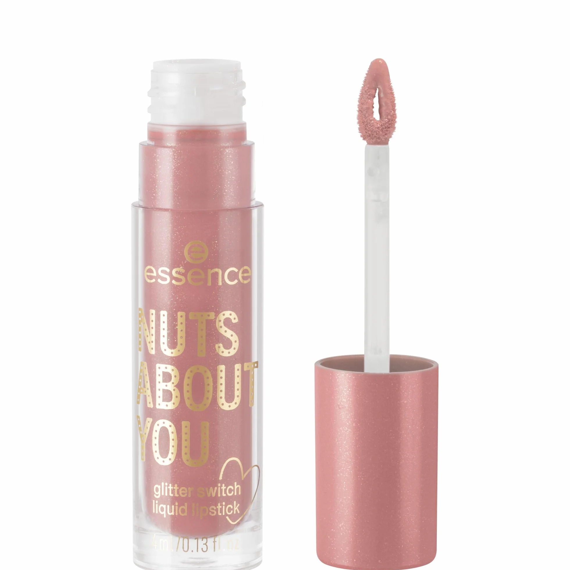 essence NUTS ABOUT YOU glitter switch rossetto liquido brillantinata 4ml
