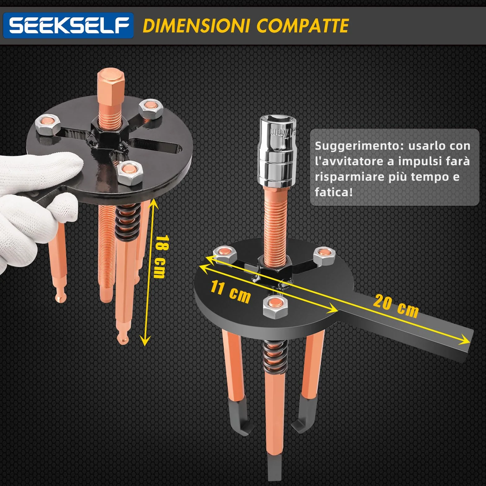 Kit Estrattore Cuscinetti Interni 36 in 1, Set Separatore Cuscinetti, Estrattori Ingranaggi