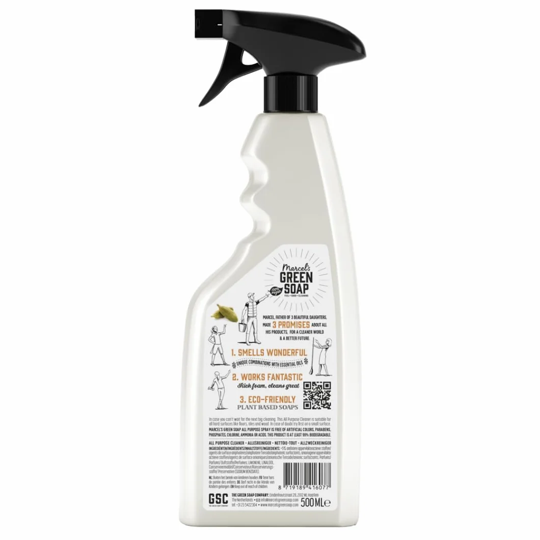 Marcel's Green Soap Spray All-Purpose Sandalwood & Cardamom 500 ML