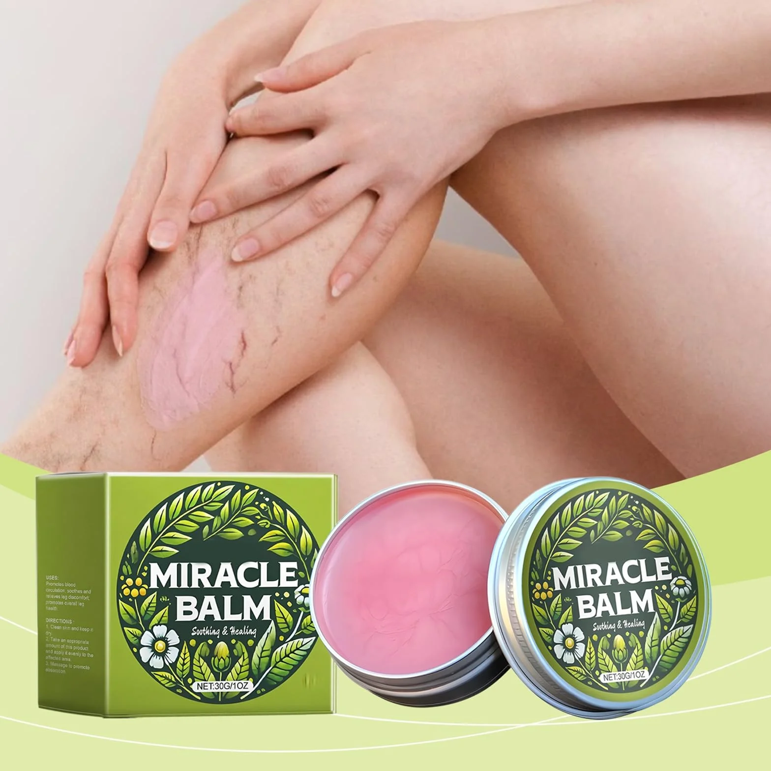 Set Varicose Veins Spray+Cream Anti-Venere Skin Therapy per Vene Varicose Circolazione
