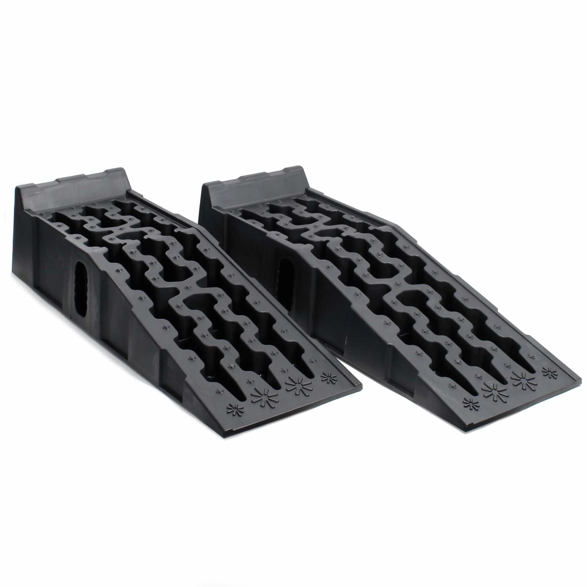 Set 2 Cunei per Camper Auto 90,5x30x21,5cm max 5t Materiale Antiscivolo PP Livellamento Veicolo