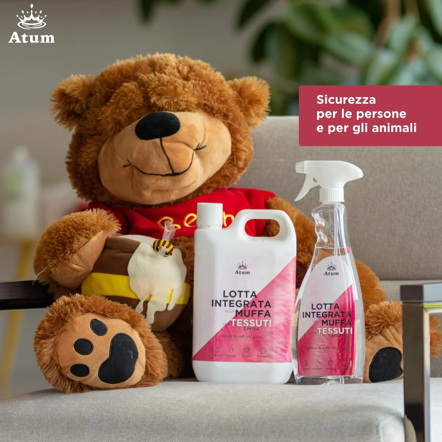 Lorica Rimuove la Muffa dai Tessuti Igienizza Pelle Lana Fibre Delicate 700 ml