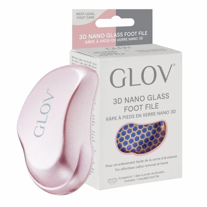 Glov Fresa Calli Rimozione Calli Professionale Piedi Talloni Tecnologia Nano Glass Design Ergonomico