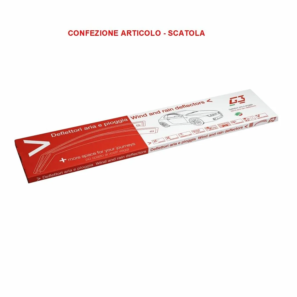 COMPATIBILE CON Dr 3.0 5p da anno 2023 (19.834) DEFLETTORE ANTIVENTO PER AUTO 1 COPPIA DI DEFLETTORI AUTO VETRI ANTERIORI PER ARIA E PIOGGIA 2PEZZI