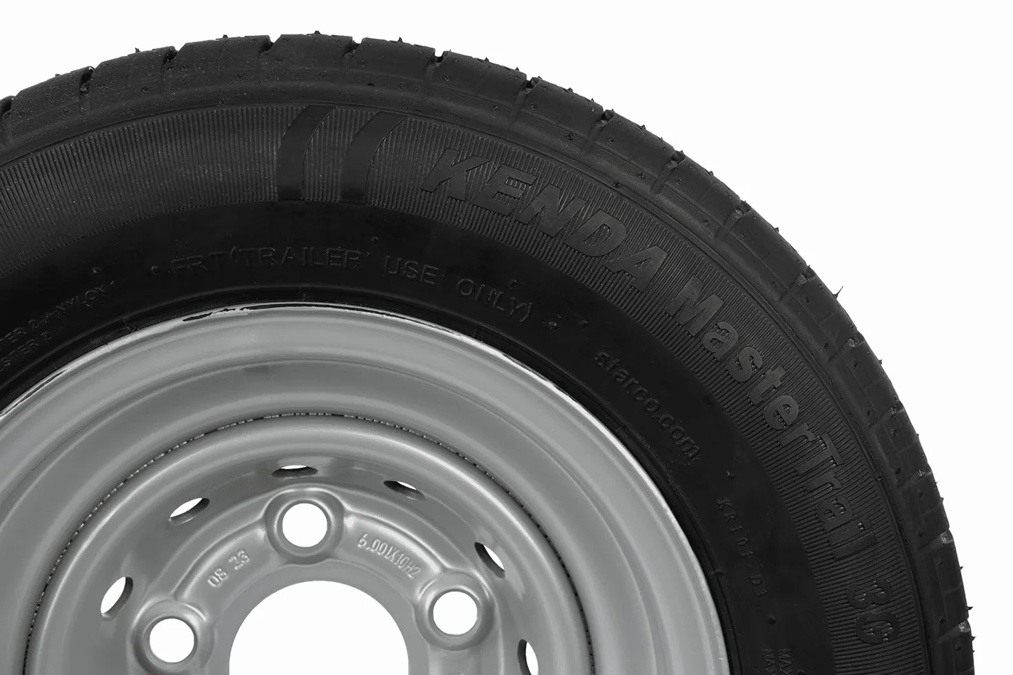 Kenda Ruota Completa per rimorchio 195/55 R10C Rinforzata 750 kg Cerchio Acciaio 6Jx10 5x112 ET-4 Pneumatico MasterTrail 3G