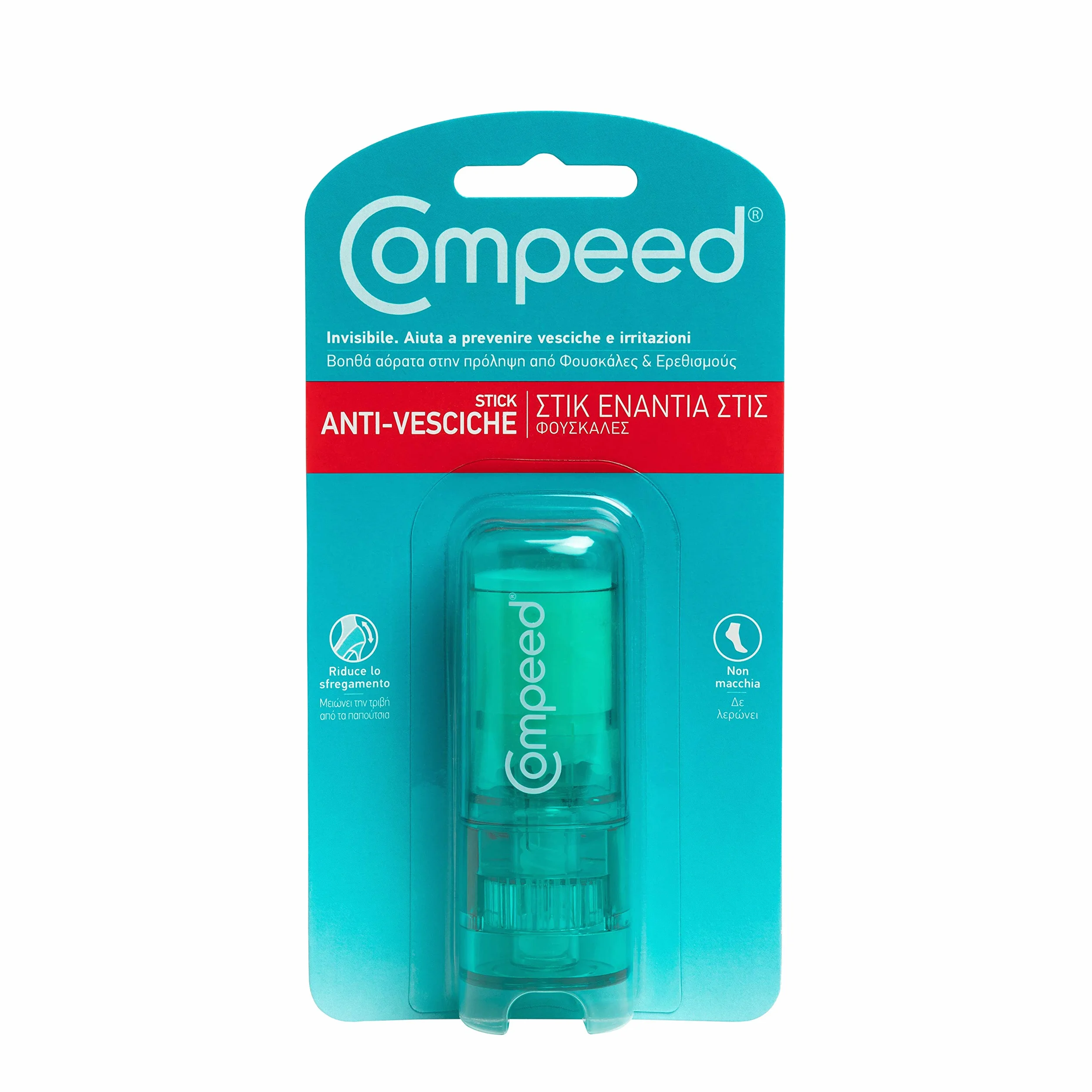 COMPEED Stick Anti Vesciche Invisibile Anti Macchia Protegge dallo sfregamento