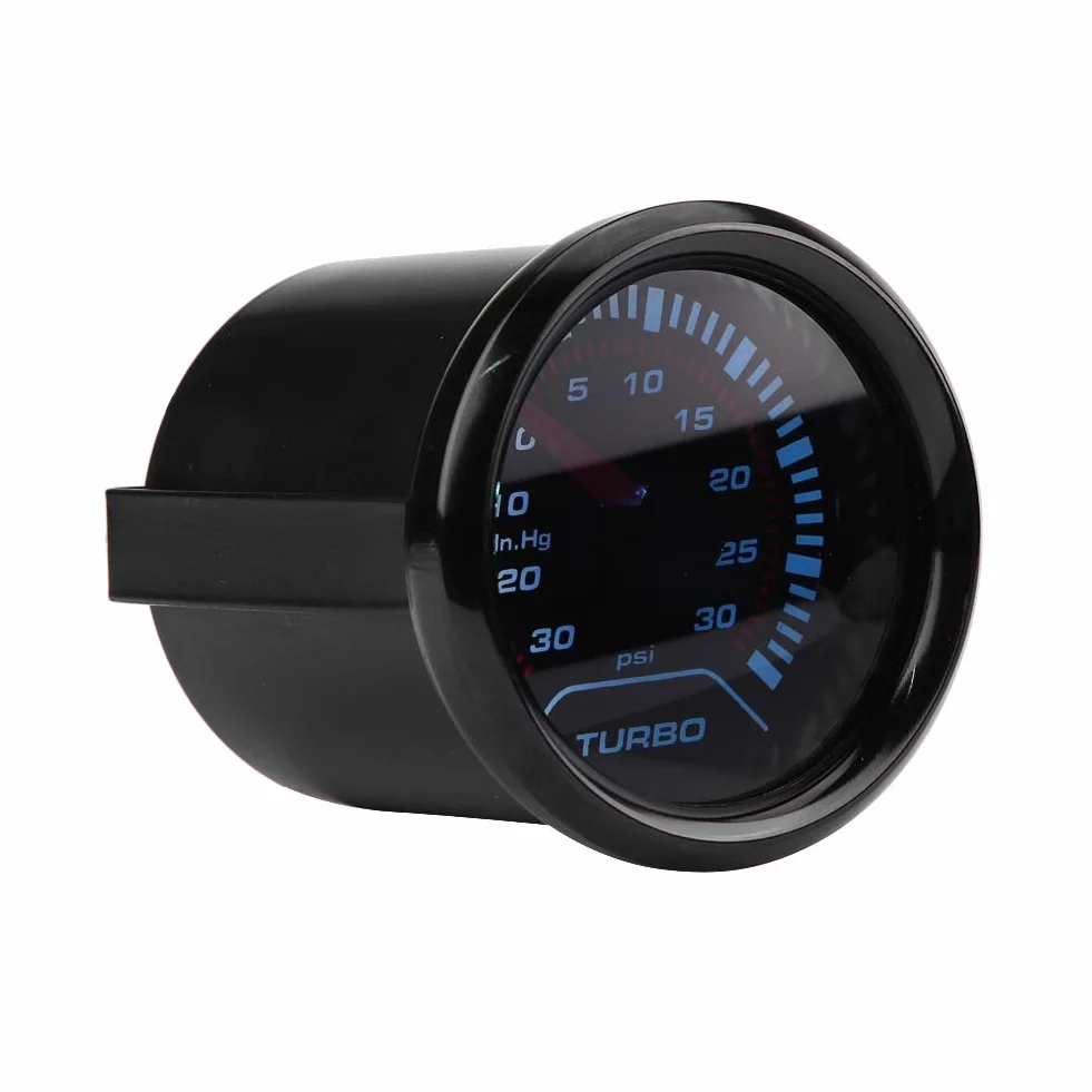 Manometro Turbo Boost, quadrante fumé universale 52 mm, quadrante turbo Boost Turbo