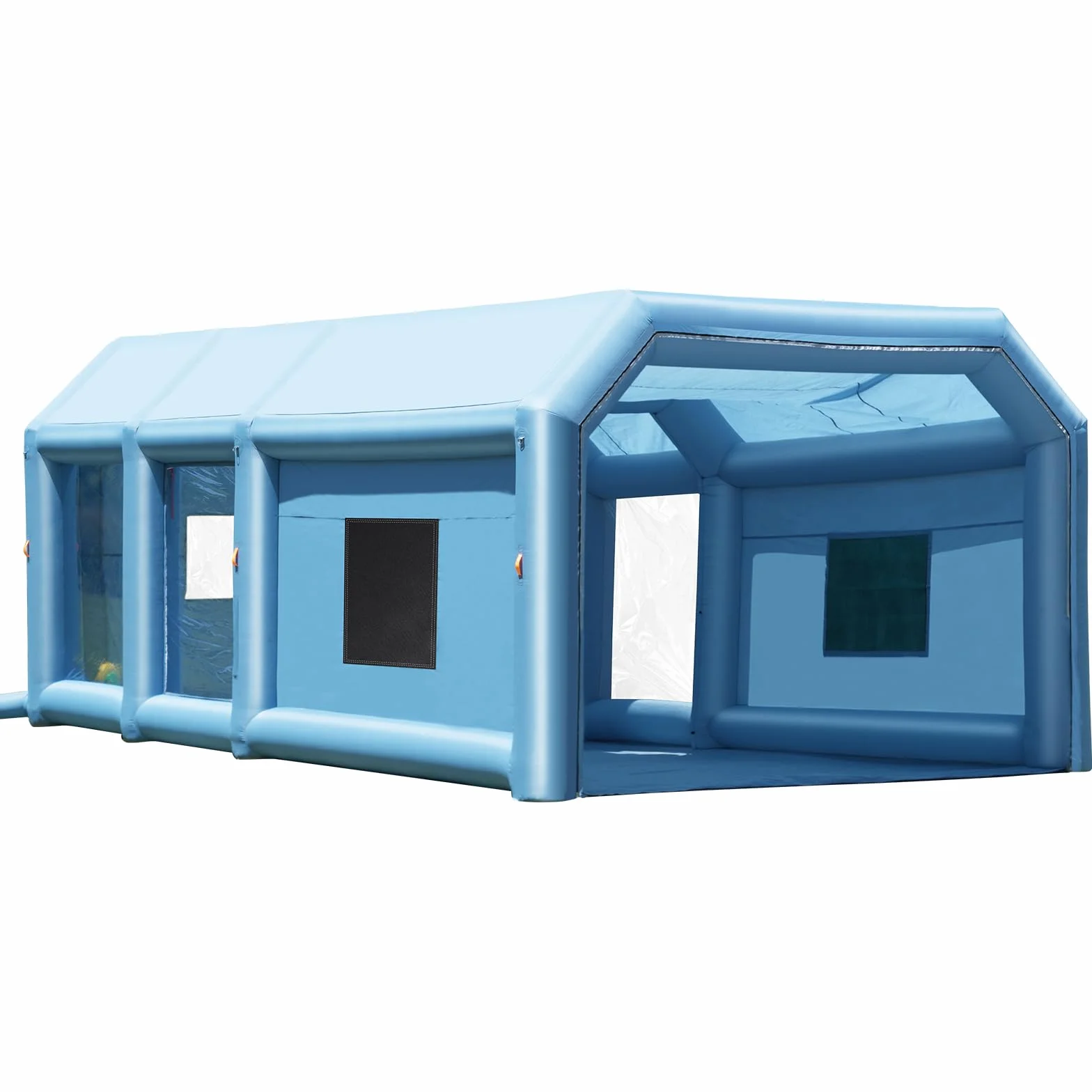 VEVOR Cabina di Verniciatura Gonfiabile, Tenda di Verniciatura Gonfiabile Portatile Potente Ventilatore, Sistema Filtro dell'Aria, Verniciatura per Auto Veicoli e Mobili 9 x 4,8 x 3,6 m, 950W + 750W