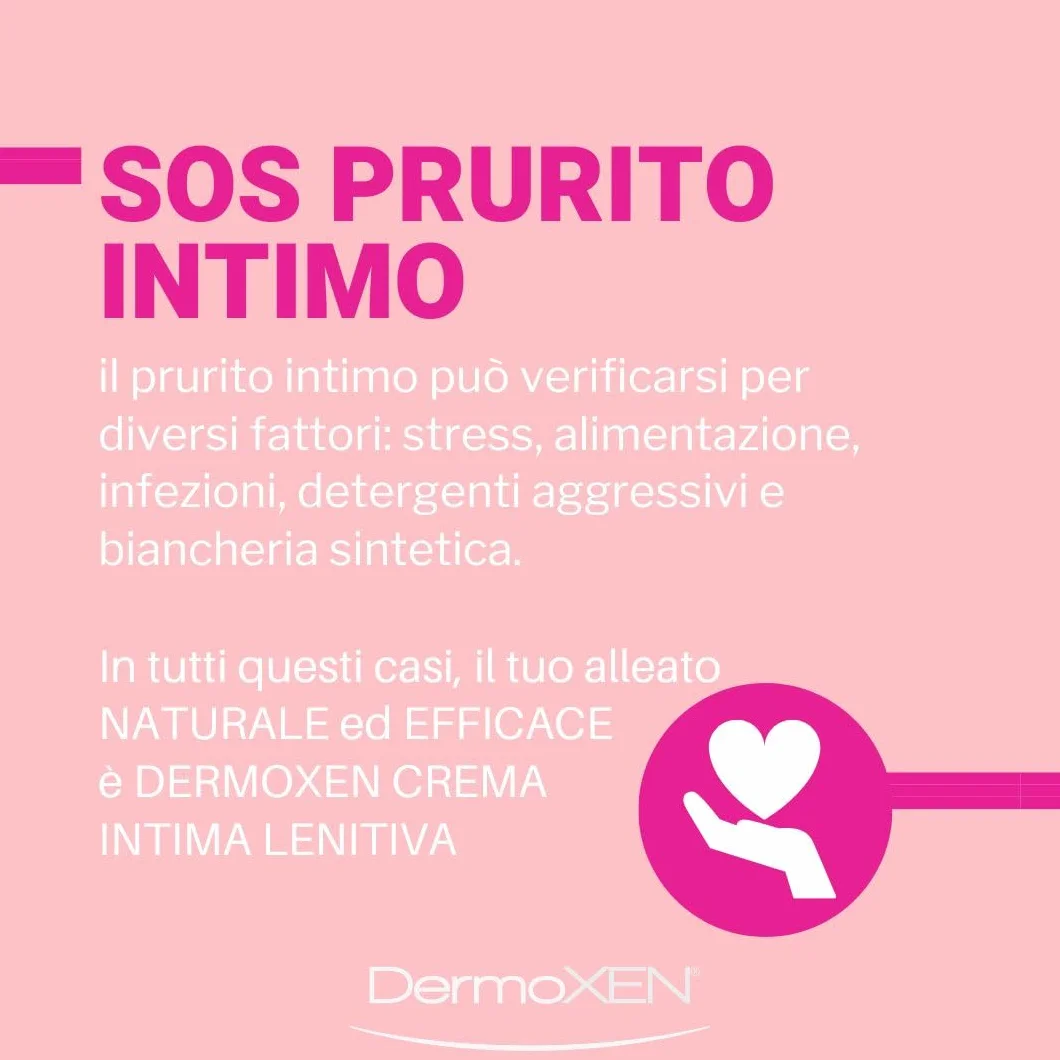 DERMOXEN Crema Intima Lenitiva 20ml per Prurito e Bruciore, Irritazione Vaginale e Post Depilazione