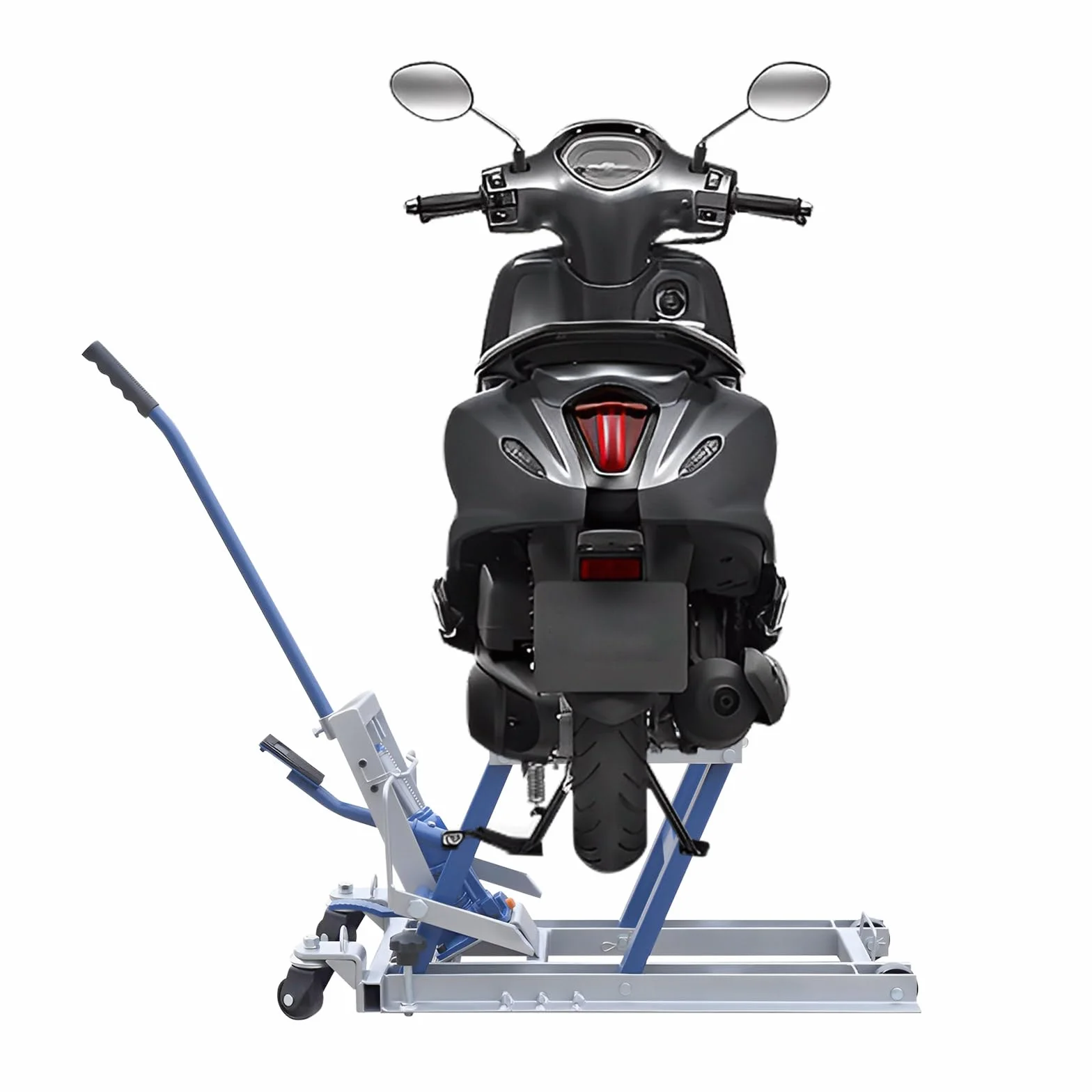Sollevatore per Moto 680 kg 12-38,7 cm Altezza Regolabile Blu Argento