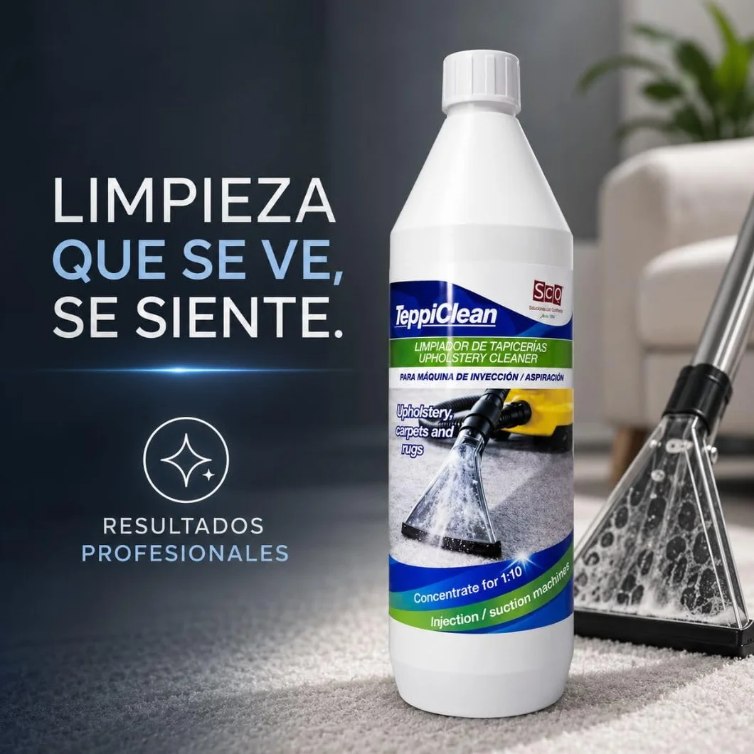 Detergente Tappezzeria Concentrato Professionale per Macchine a Iniezione-Estrattore e Aspiratori Liquidi, Rimuove Macchie e Odori, per Divani Auto Tappeti Materassi