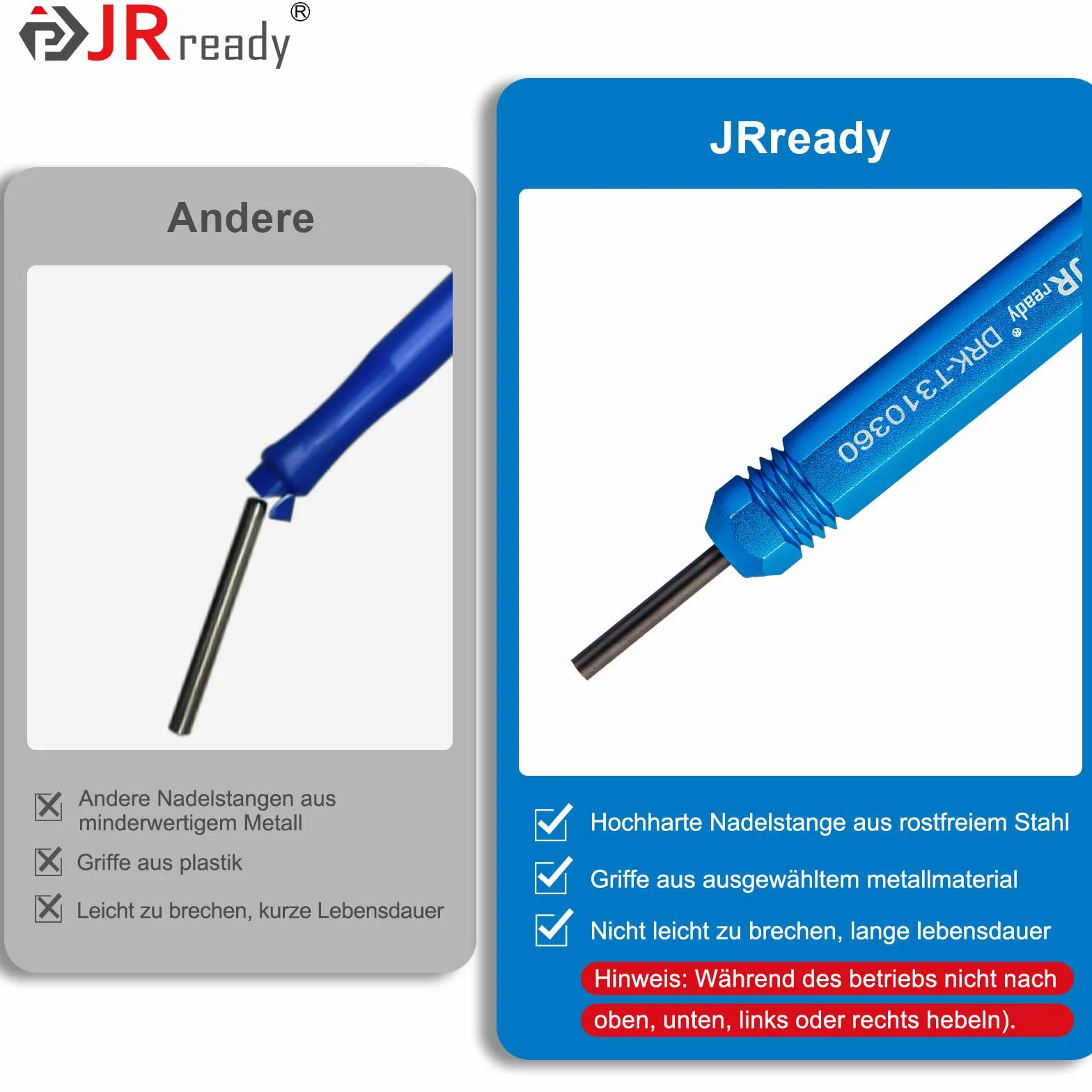 JRready ST5252 Set di 7 attrezzi per terminali AMP Molex .062" .093" Delphi Weather-Pack