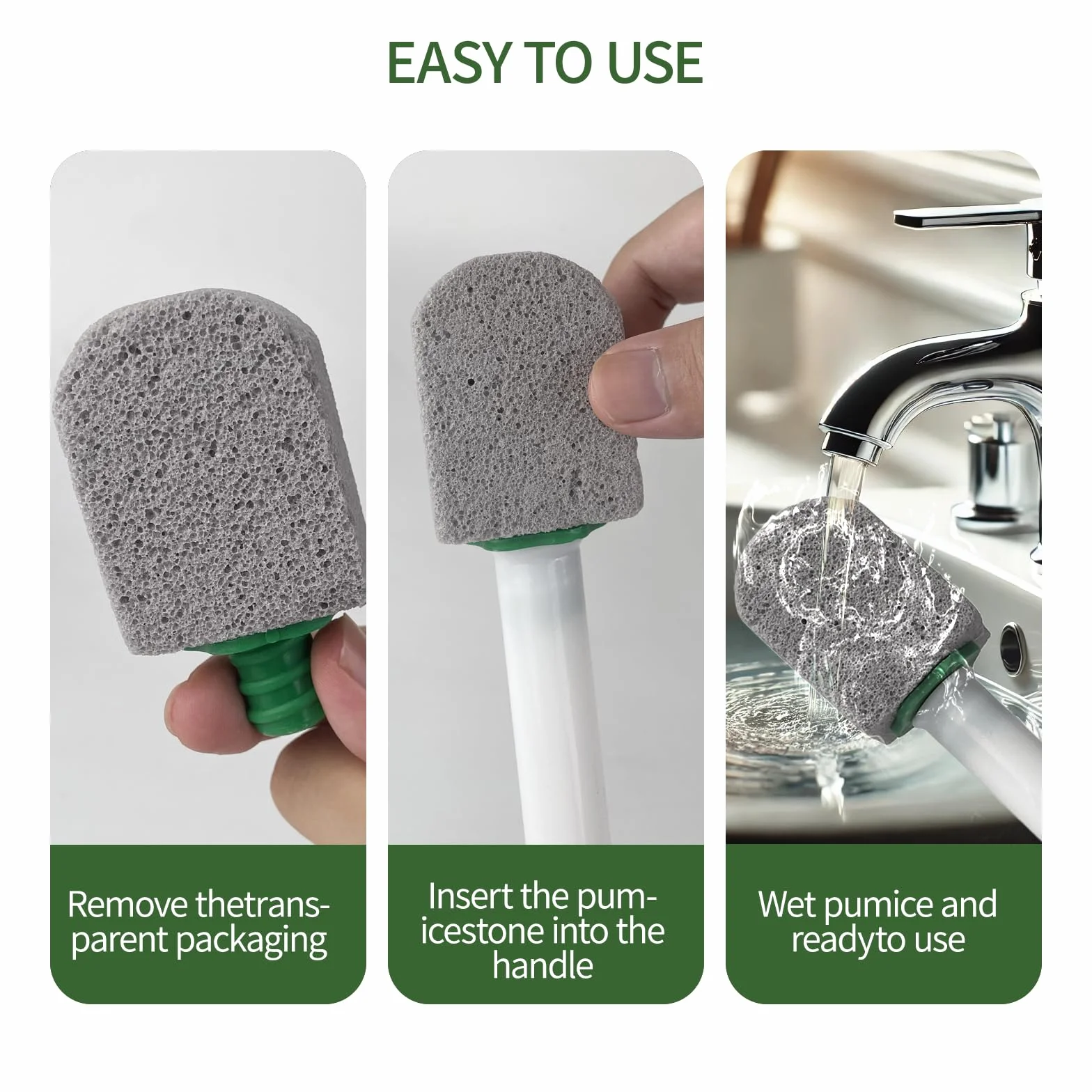 Pietra Pomice Detergente WC 10 Pezzi, Pumice Stone per Bagno e Cucina