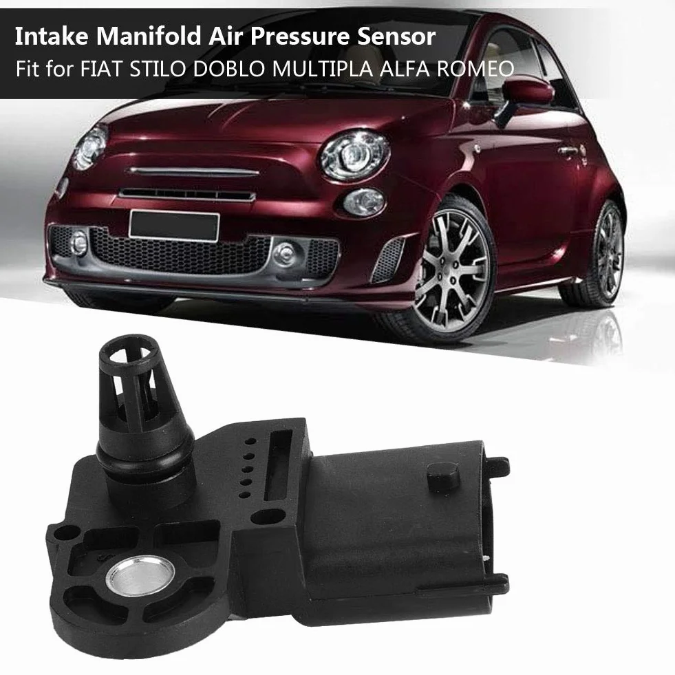 0281002845 Sonde di Pressione Sensori Powersports Collettore Carburante Collettore di Aspirazione Sensore Pressione Aria per Stilo Doblo Multipla 0281002845 Sensore