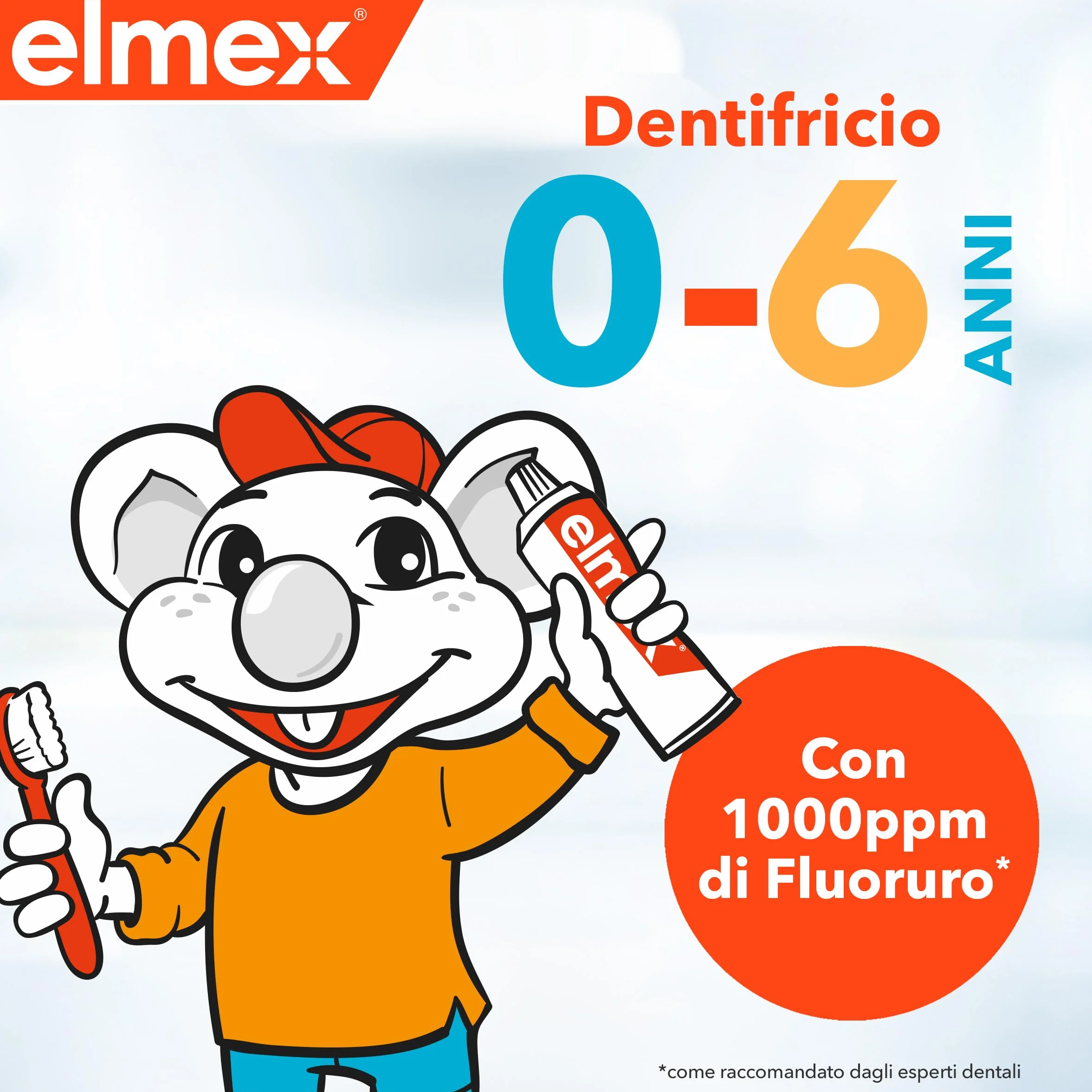 Elmex Dentifricio per Bambini 50ml Protezione Carie Denti da Latte