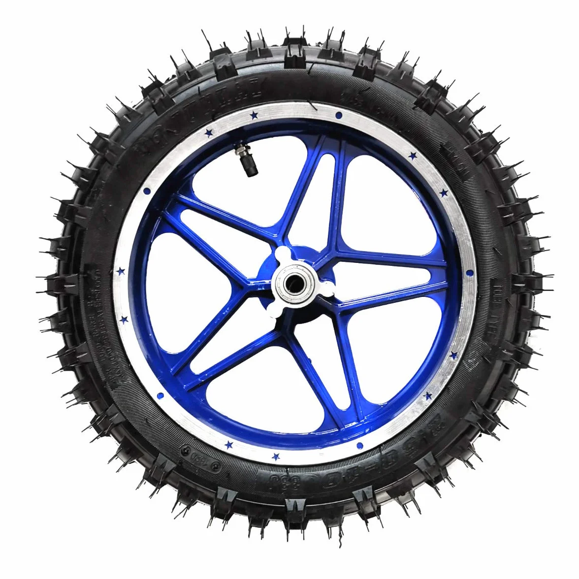 STI Set Cerchi Completi Gomma Ant+Post Minicross 10x2.5 + Camere Aria 10" x2.5