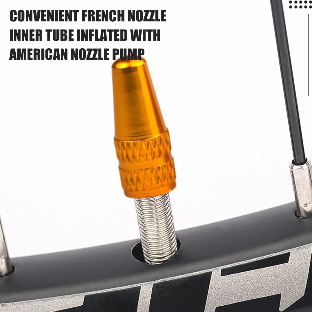 Tappi per valvole per bicicletta, copri pneumatico francese, 10 pezzi, 5 colori