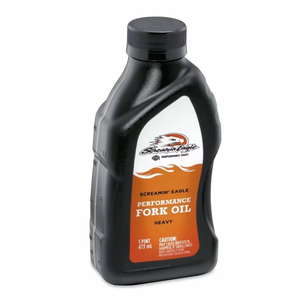 HARLEY-DAVIDSON Screamin Eagle Fork Oil Heavy - Olio forcellare ad alte prestazioni SAE 20W-50 (473 ml)